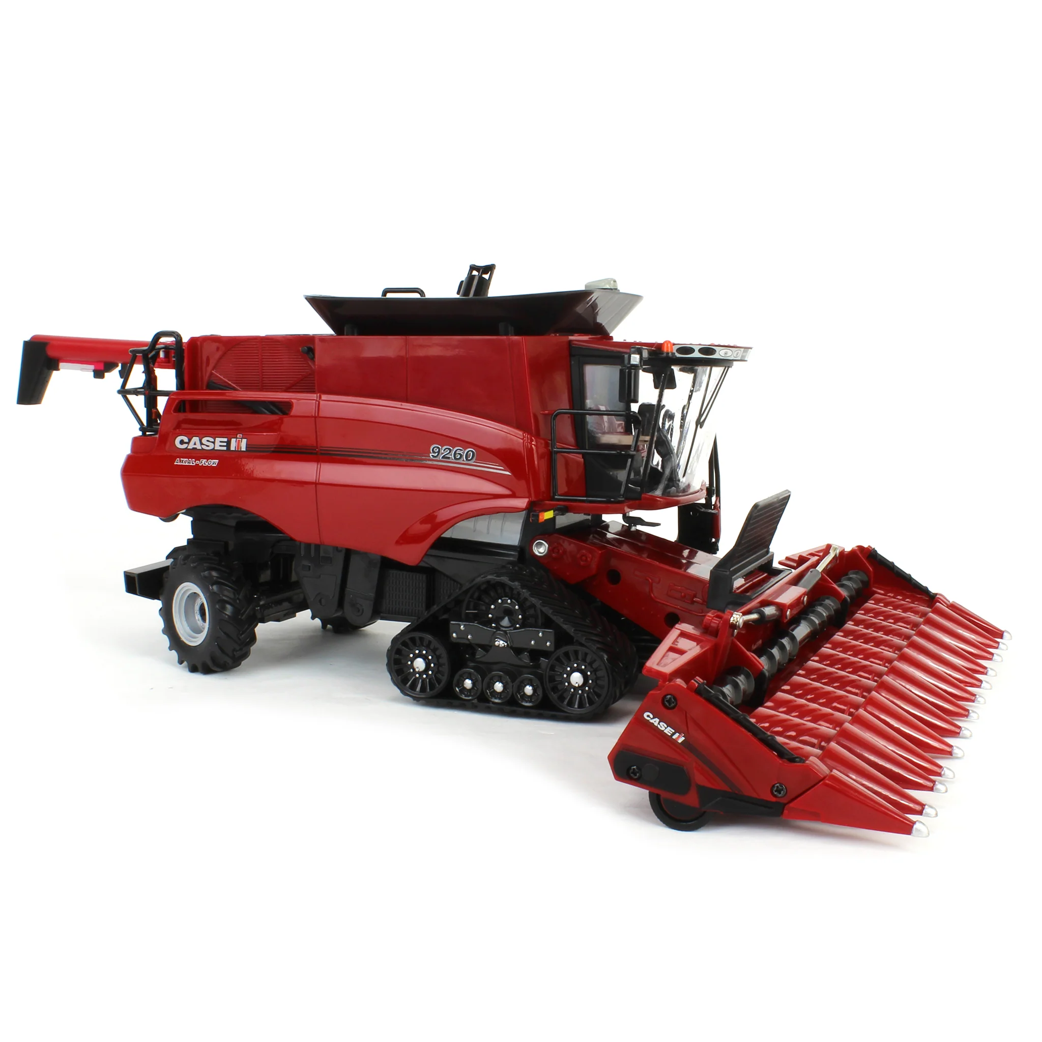 1/32 Case IH Axial-Flow 9260 Tracked Combine with Corn & Grain Heads, ERTL Prestige Collection - Image 8