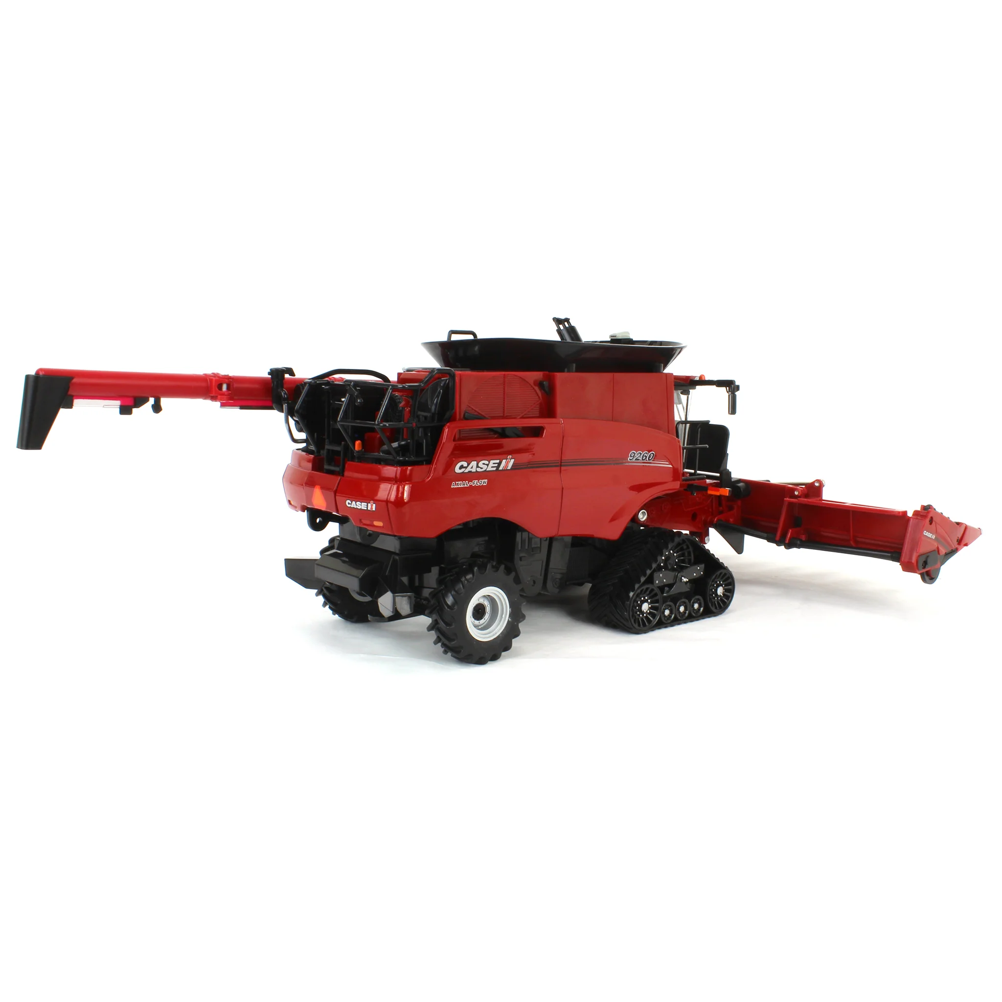 1/32 Case IH Axial-Flow 9260 Tracked Combine with Corn & Grain Heads, ERTL Prestige Collection - Image 9