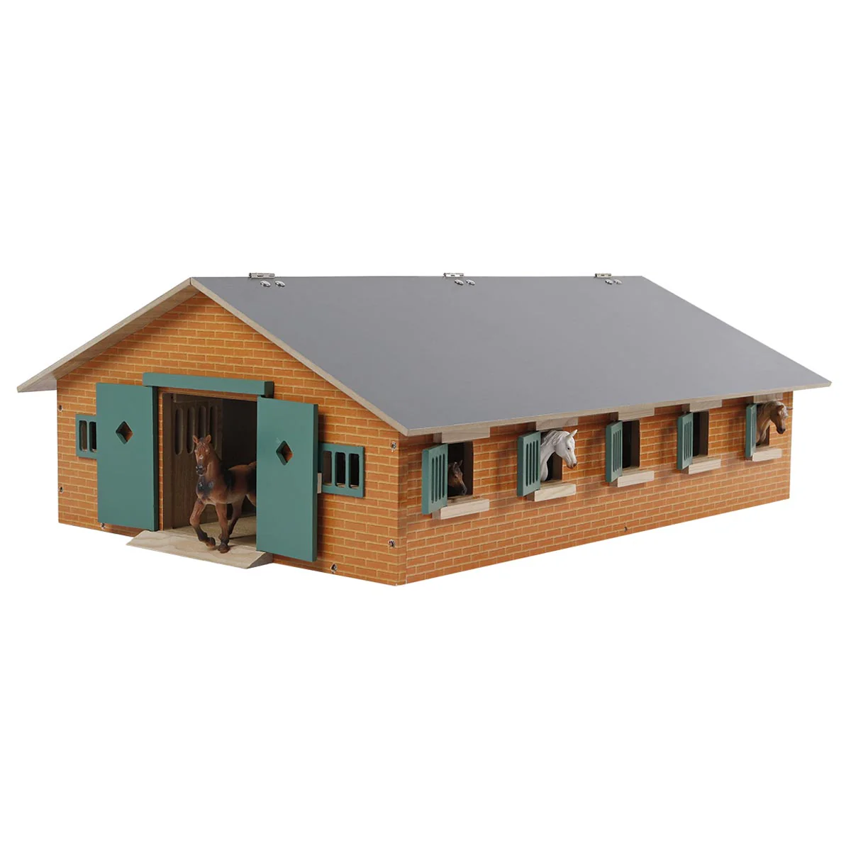 (B&D) 1/32 Deluxe Horse Stable with 9 Stalls - Damaged Box