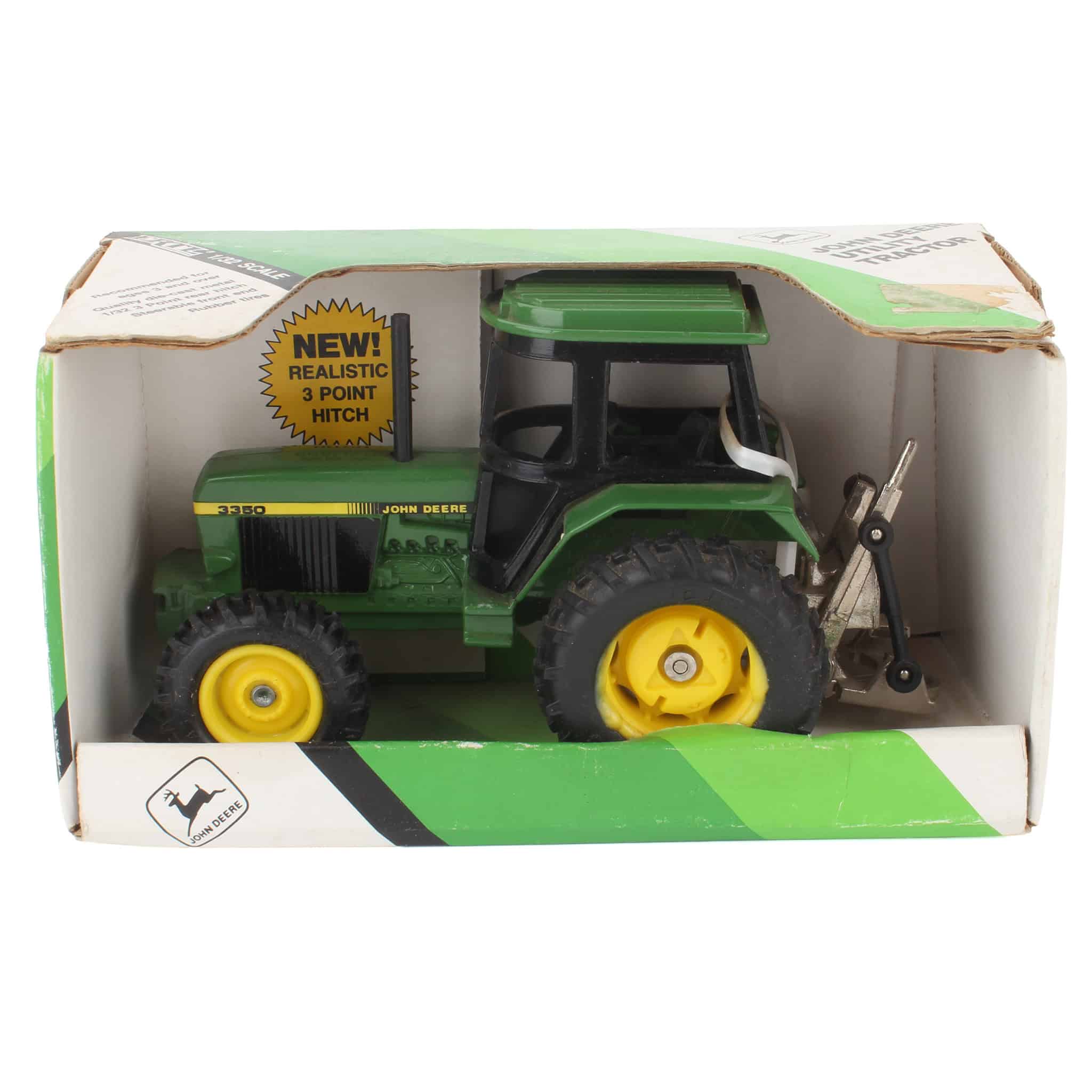 (B&D) 1/32 John Deere 3350 Tractor with 3-Point Hitch by ERTL - Damaged Item