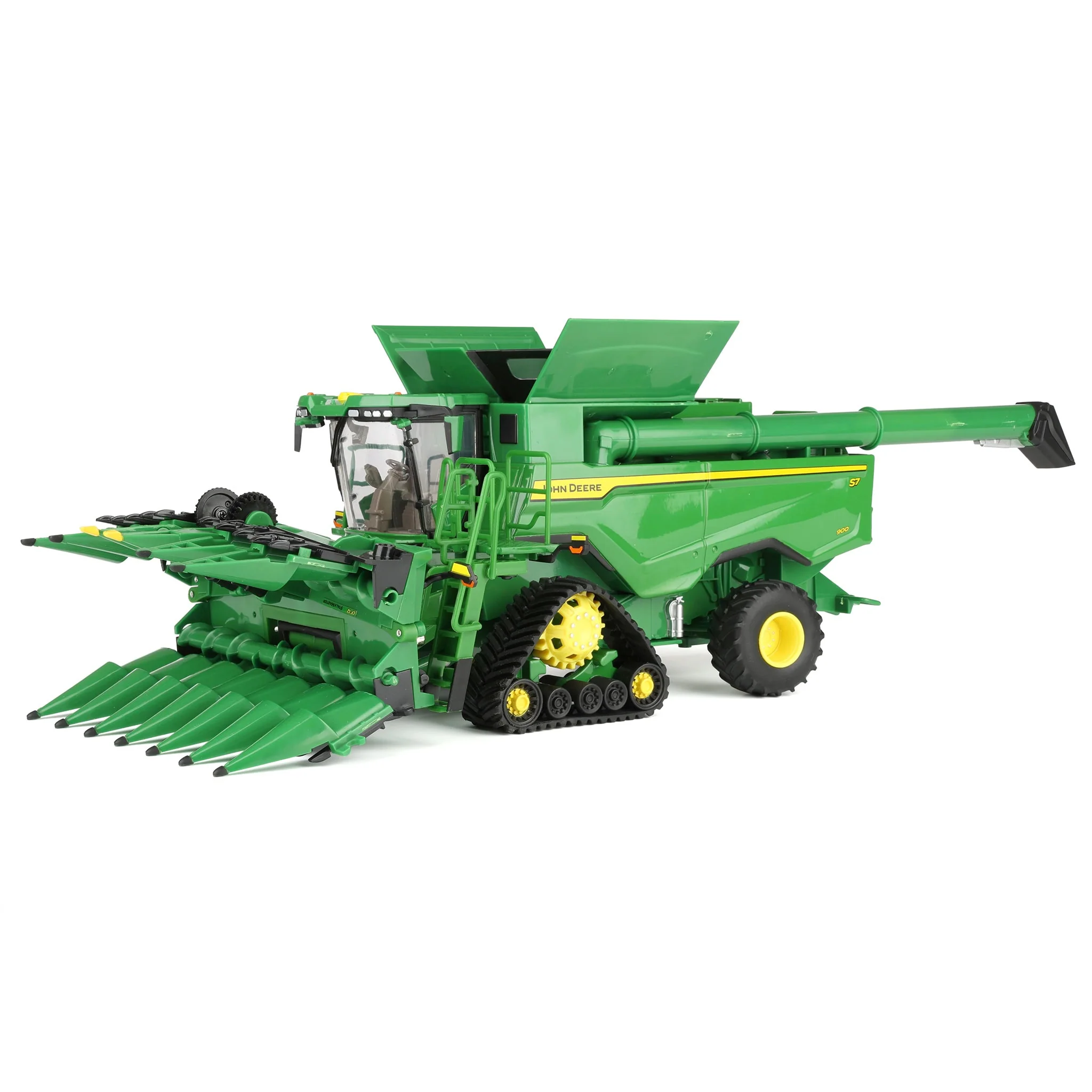 1/32 John Deere S7 900 Tracked Combine with Corn & Grain Heads, ERTL Prestige - Image 11