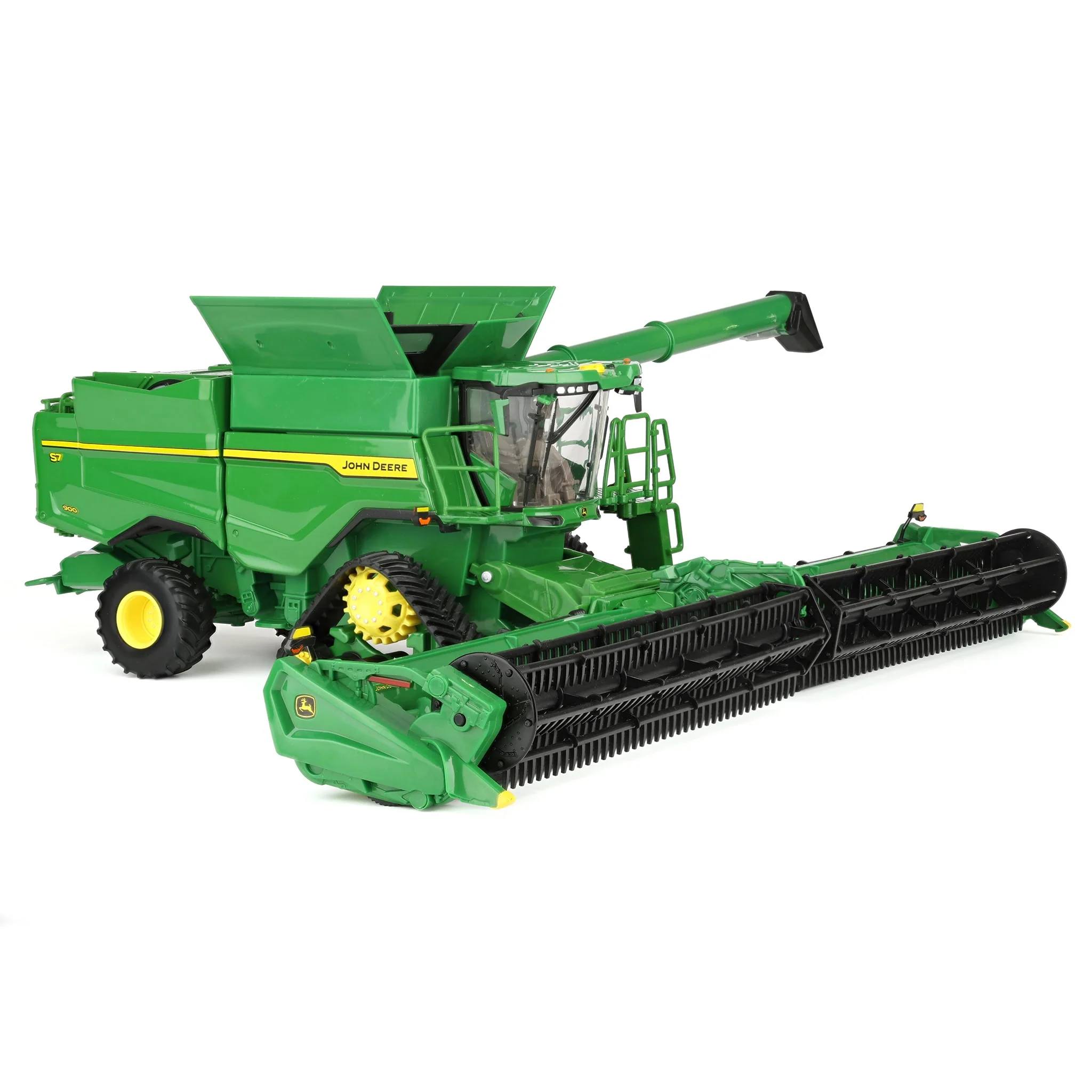 1/32 John Deere S7 900 Tracked Combine with Corn & Grain Heads, ERTL Prestige - Image 3