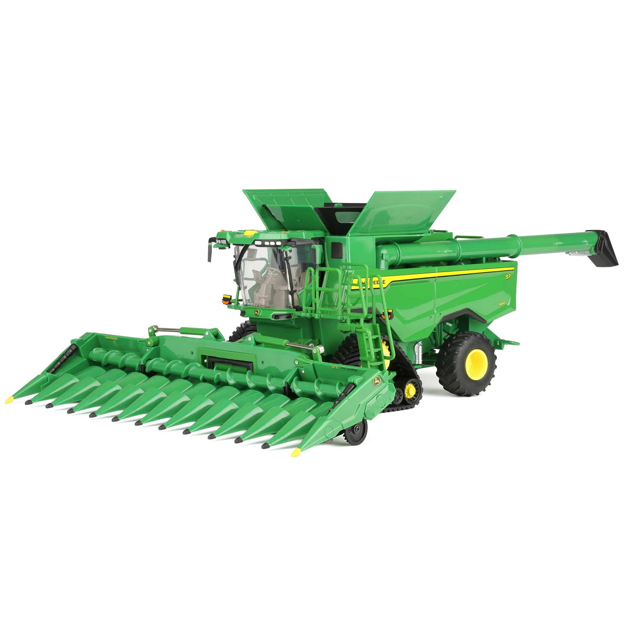 1/32 John Deere S7 900 Tracked Combine with Corn & Grain Heads, ERTL Prestige - Image 7