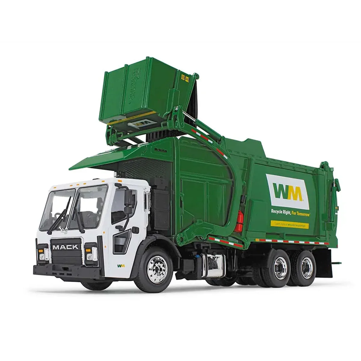 (B&D) 1/34 Mack LR with McNeilus Meridian Front Loader & Dumpster, Waste Management - Damaged Item - Image 3