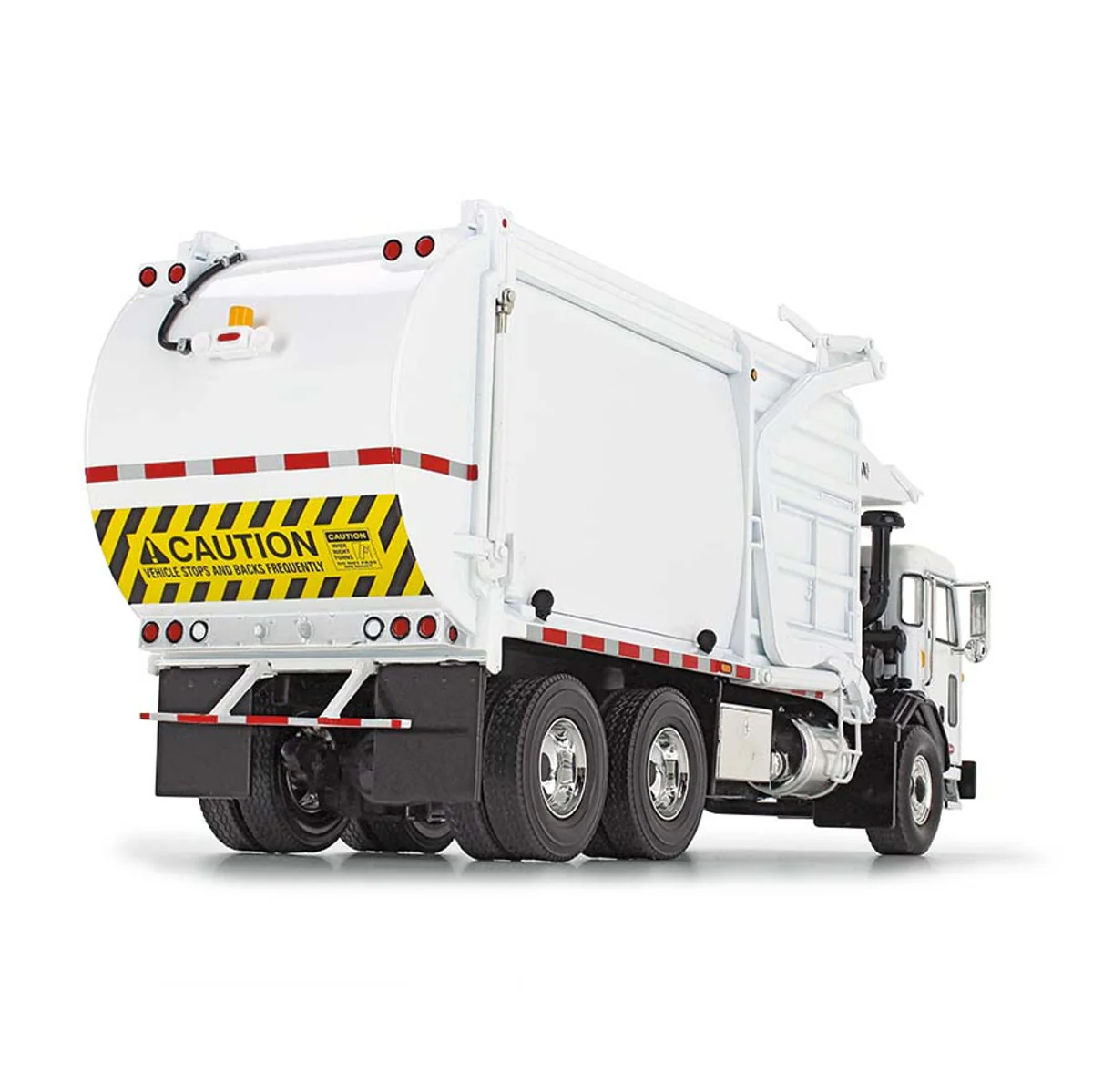 (B&D) 1/34 White Peterbilt Model 520 Garbage Truck with Wittke Front Loader & Dumpster - Damaged Item - Image 2