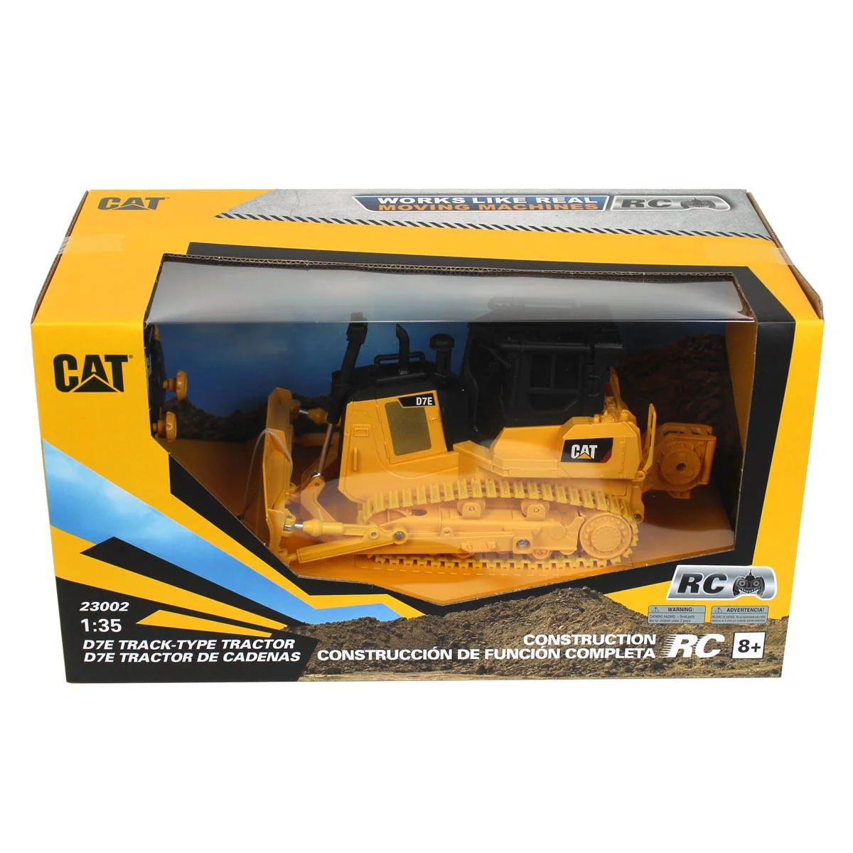 (B&D) 1/35 Radio Control CAT D7E Track Dozer, Made of Durable Plastic - Damaged Box - Image 4