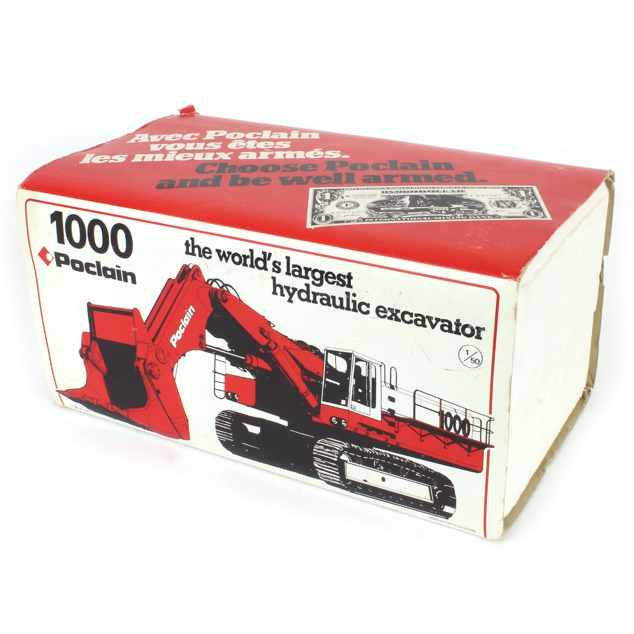 (B&D) 1/50 Poclain 1000 Hydraulic Excavator with Shovel - Paint Chips - Image 5