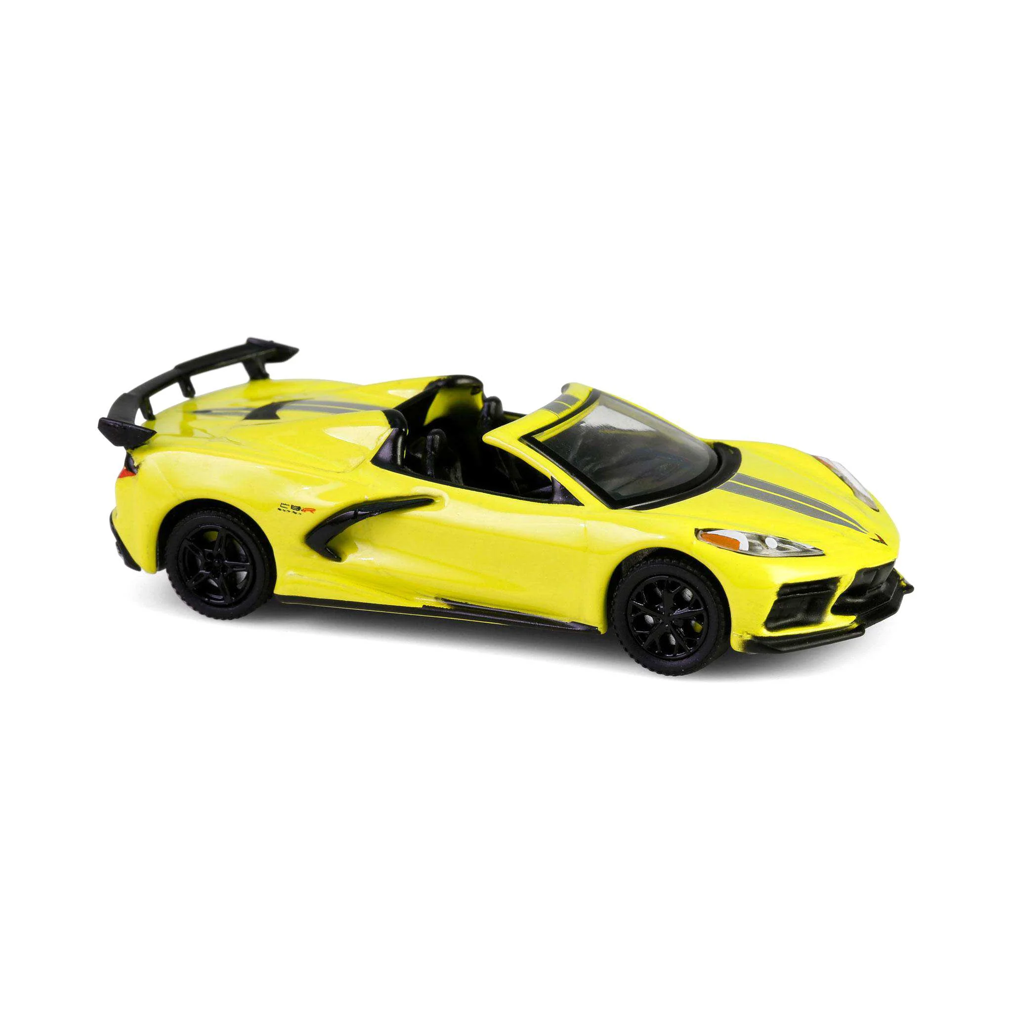 (B&D) 1/64 2022 Chevrolet Corvette C8.R Championship Edition Convertible, Scottsdale 2024, Yellow, Barrett-Jackson Series 15 - Damaged Item