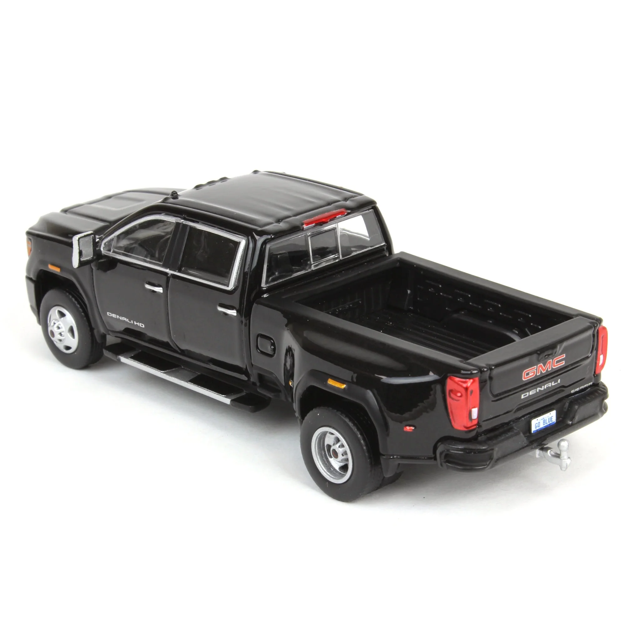 (B&D) 1/64 2022 GMC Sierra 3500 Denali Dually, Ebony Twilight Metallic, Karson Diecast Exclusive - Damaged Item - Image 4