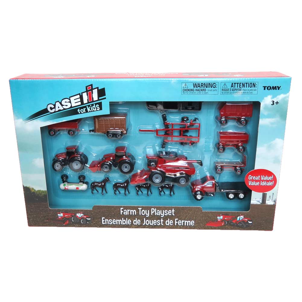 (B&D) 1/64 Case IH 20 Piece Farm Toy Playset by ERTL - Damaged Box - Image 2