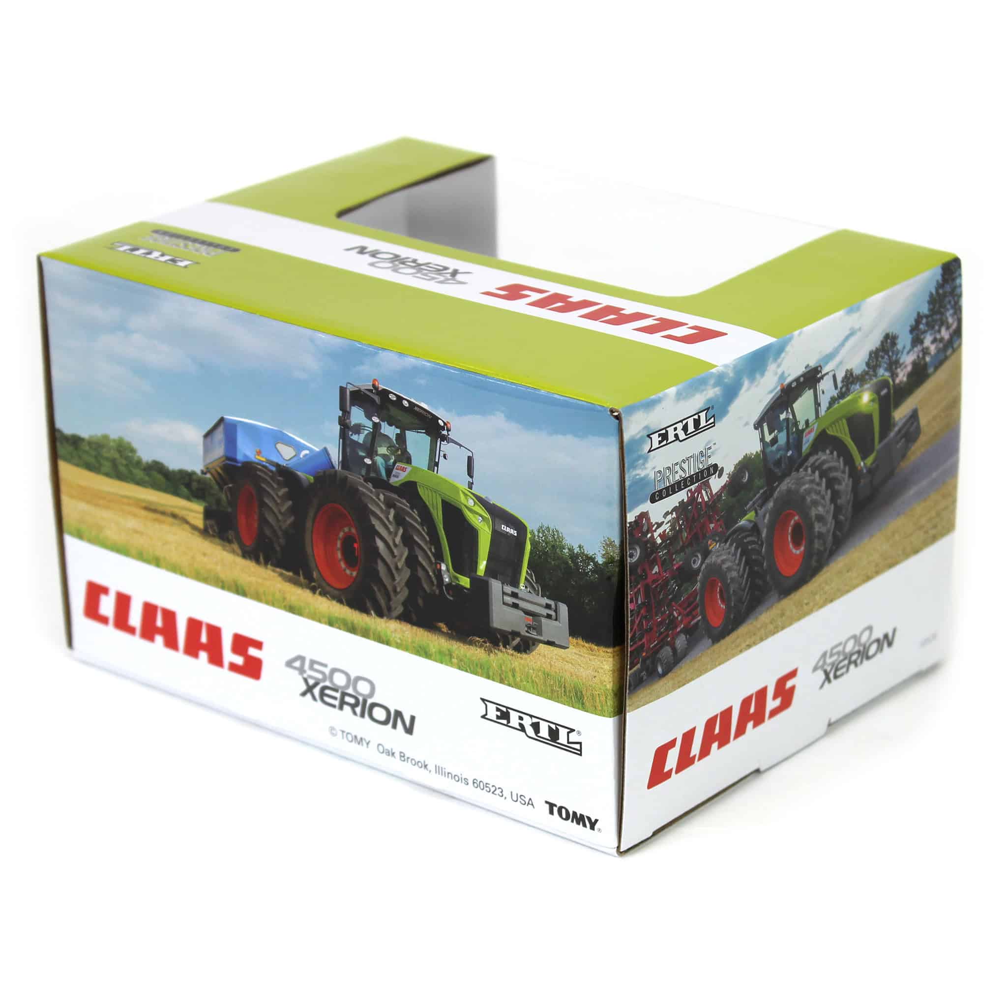 (B&D) 1/64 Claas Xerion 4500 4WD Tractor with Duals, ERTL Prestige Collection - Damaged Box - Image 9
