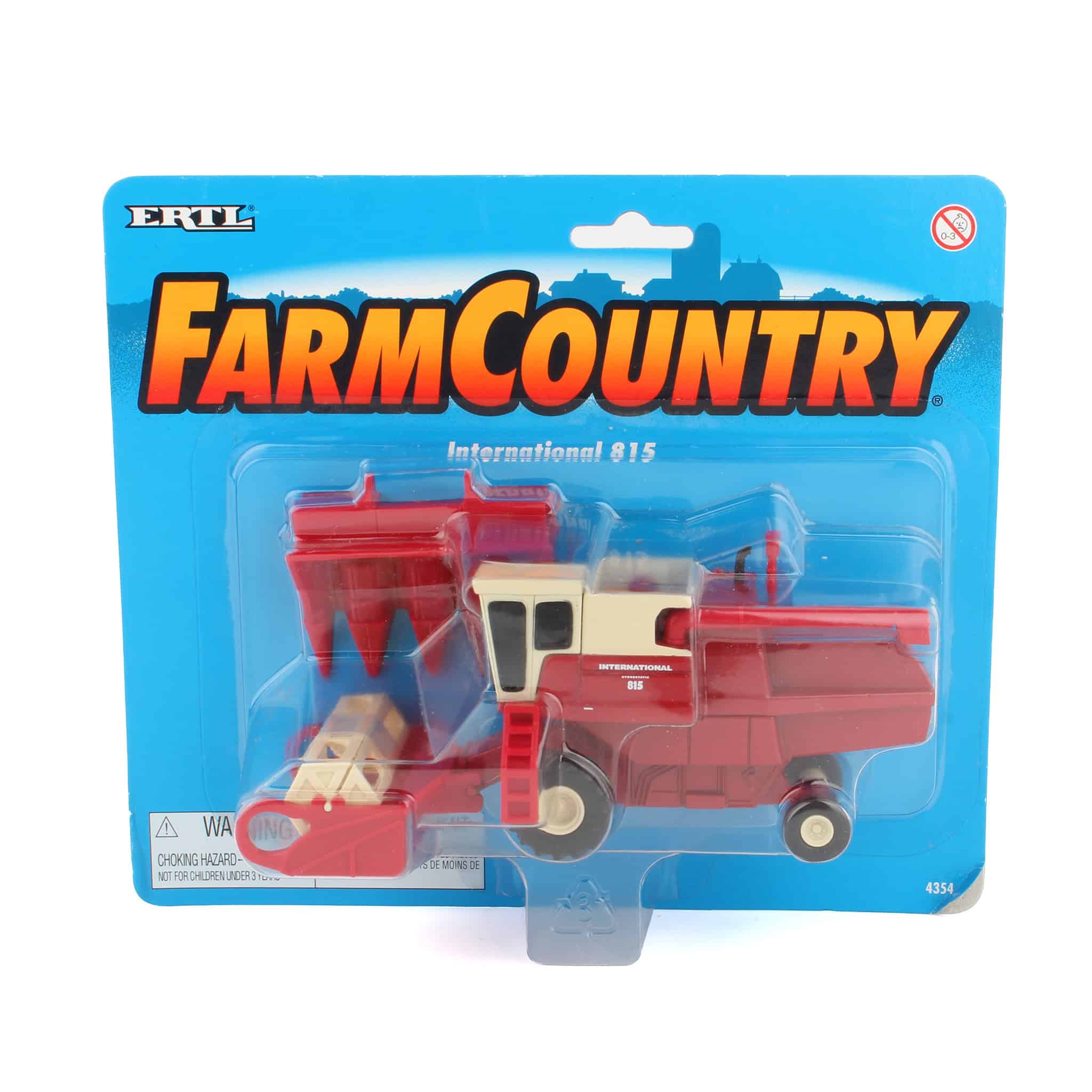 (B&D) 1/64 International 815 Combine with Grain and Corn Headers by ERTL - Damaged Item