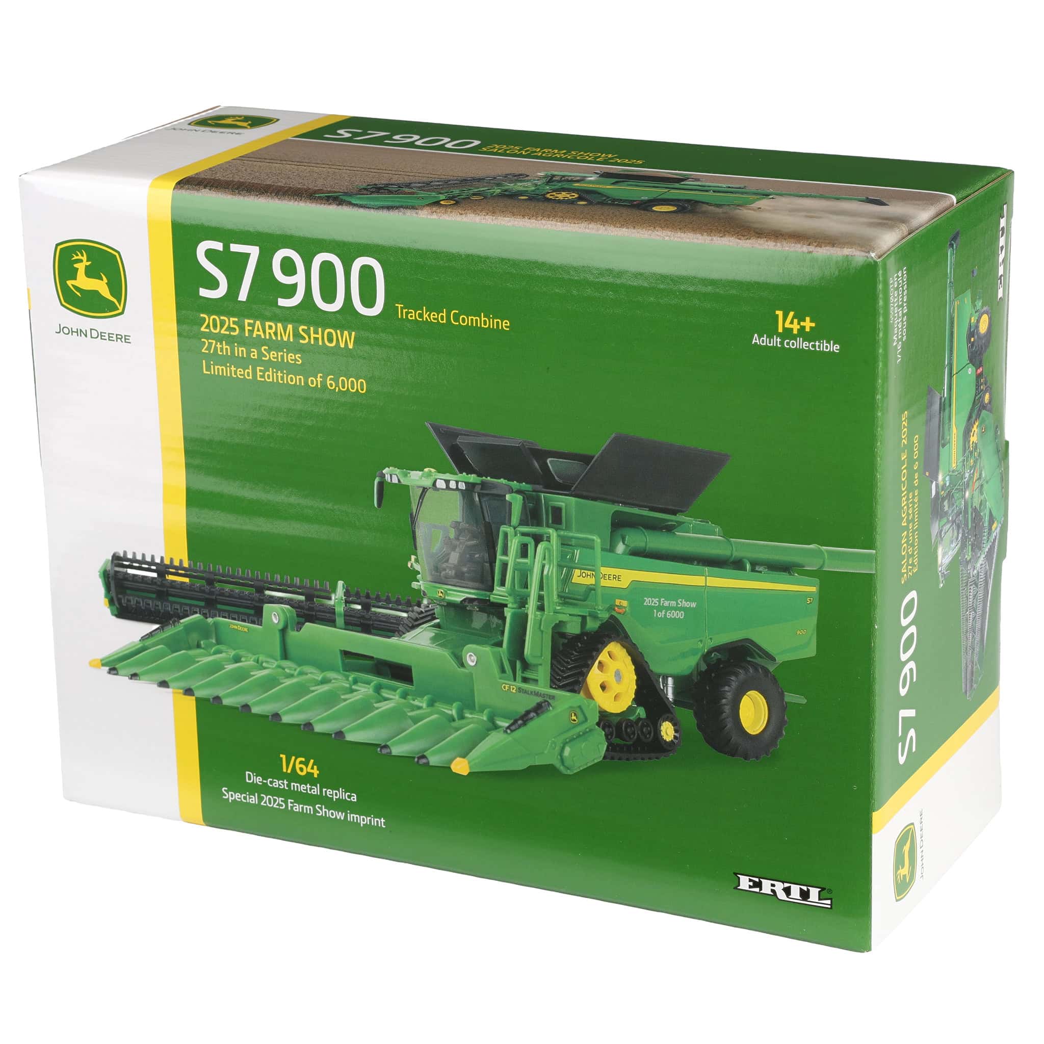 (B&D) 1/64 John Deere S7 900 Combine with Corn & Grain Heads by ERTL, 2025 Farm Show One Time Production - Damaged Box - Image 15