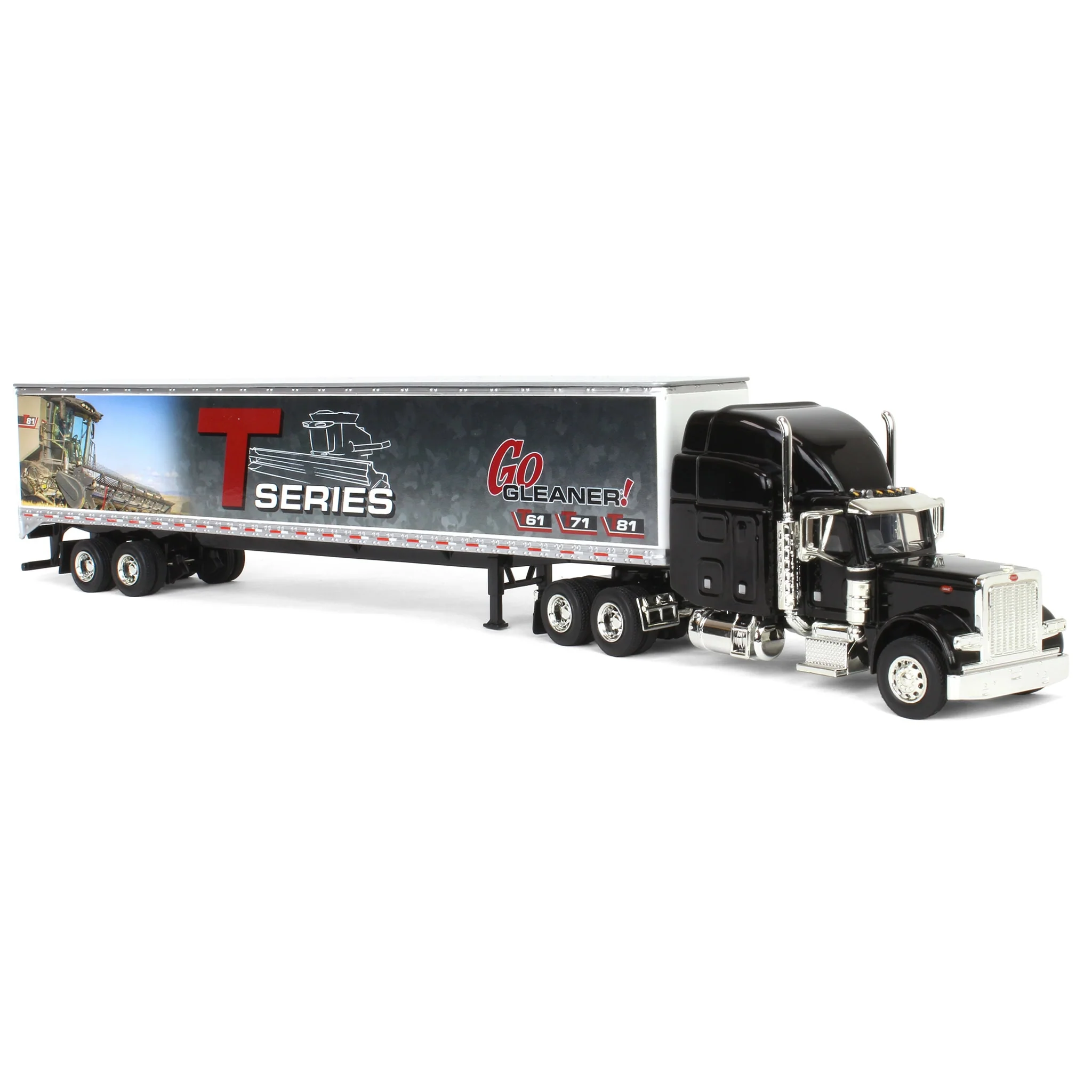 (B&D) 1/64 Peterbilt 379 Semi with Gleaner T Series Combine Trailer - Damaged Box - Image 2