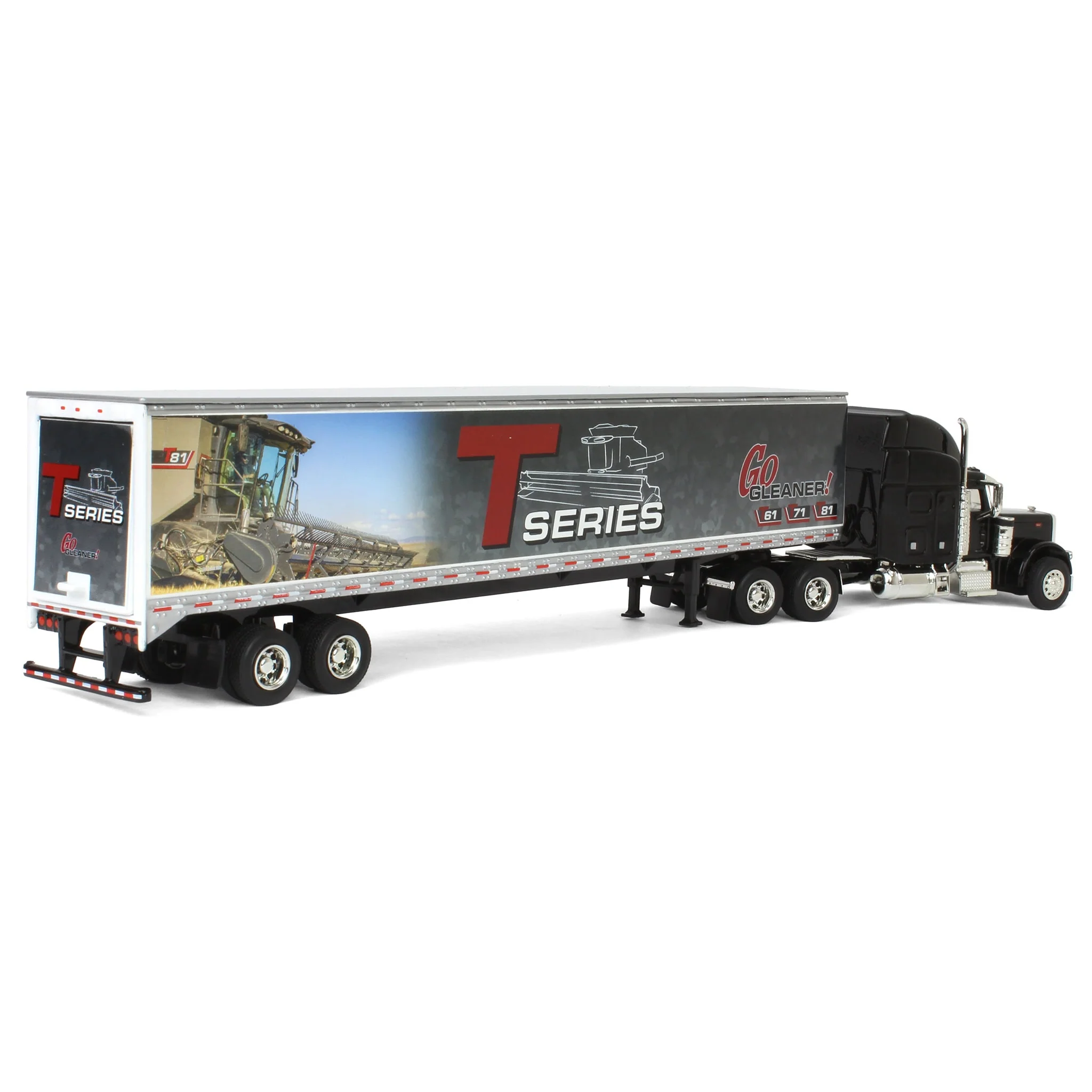(B&D) 1/64 Peterbilt 379 Semi with Gleaner T Series Combine Trailer - Damaged Box - Image 3