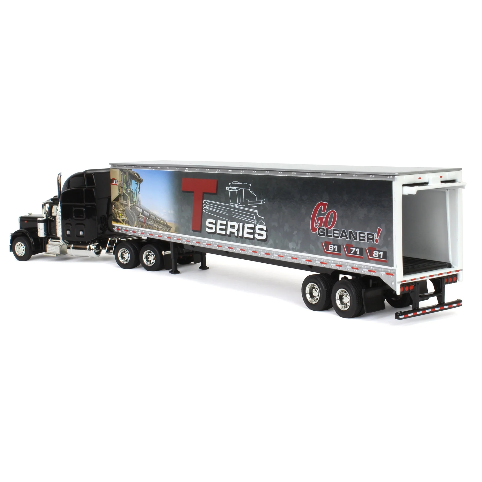 (B&D) 1/64 Peterbilt 379 Semi with Gleaner T Series Combine Trailer - Damaged Box - Image 4