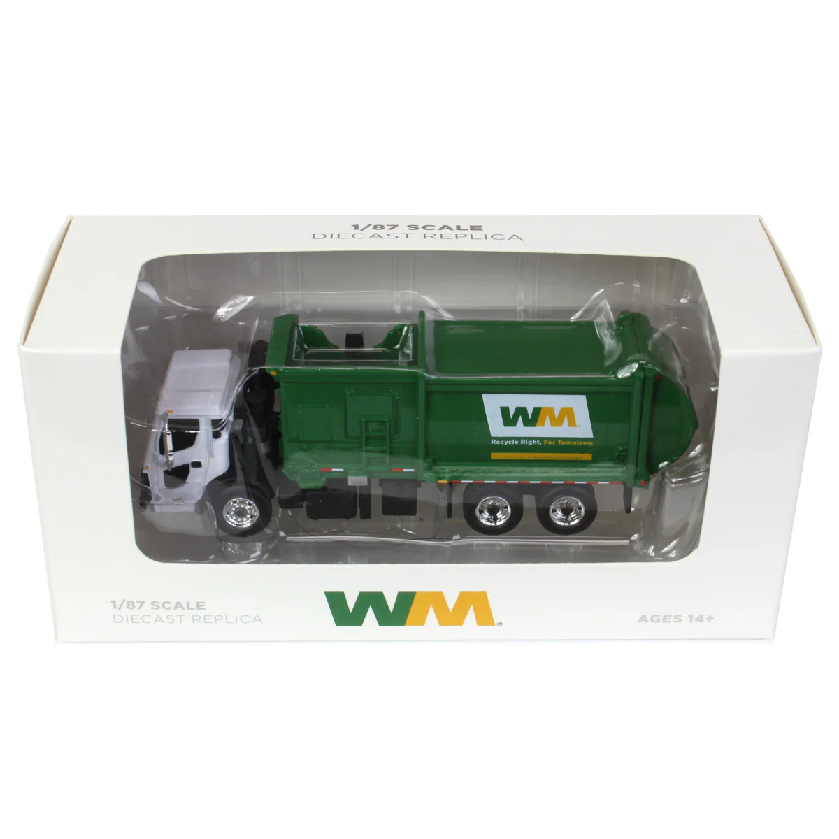 (B&D) 1/87 Mack LR Waste Management Refuse Truck with McNeilus ZR Side Loader - Damaged Item - Image 4