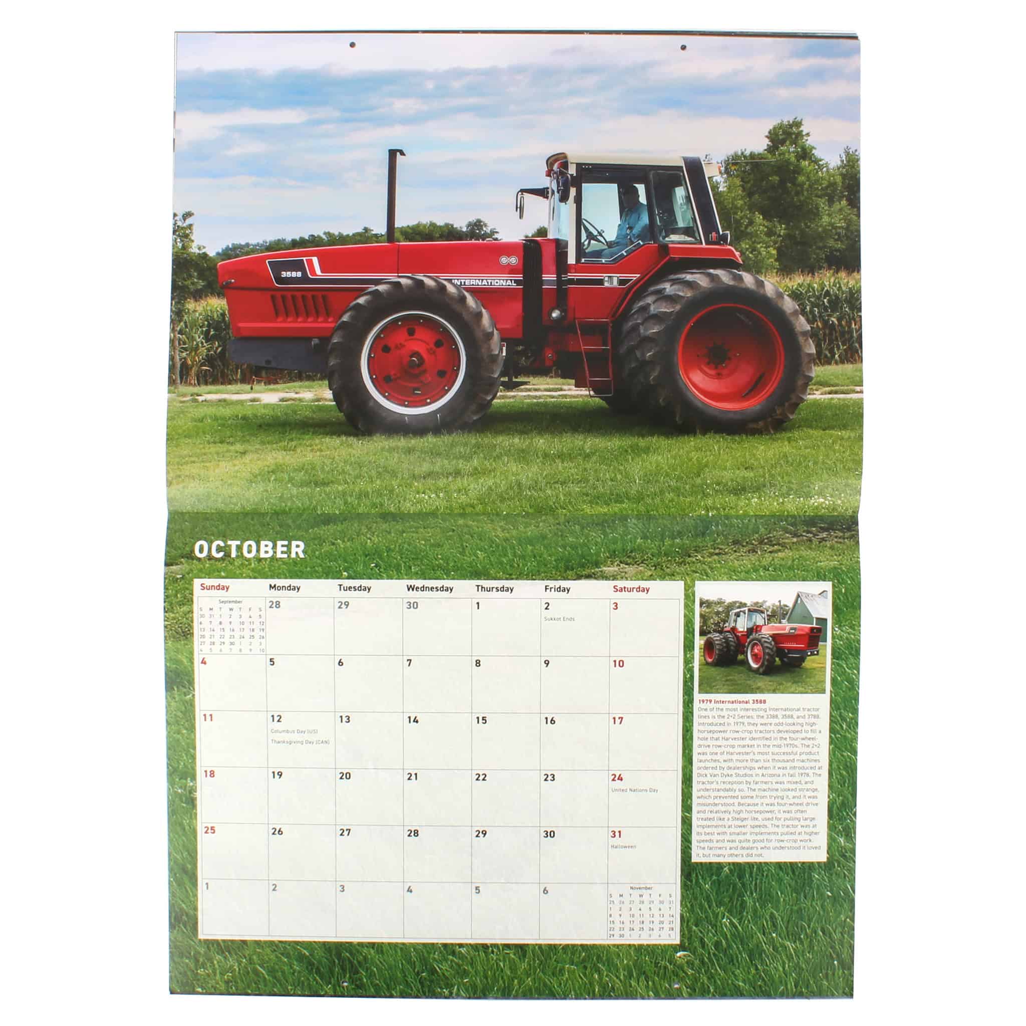 (B&D) 2026 Farmall Tractors 12 Month Calendar, 17in x 12in - Damaged Item - Image 8