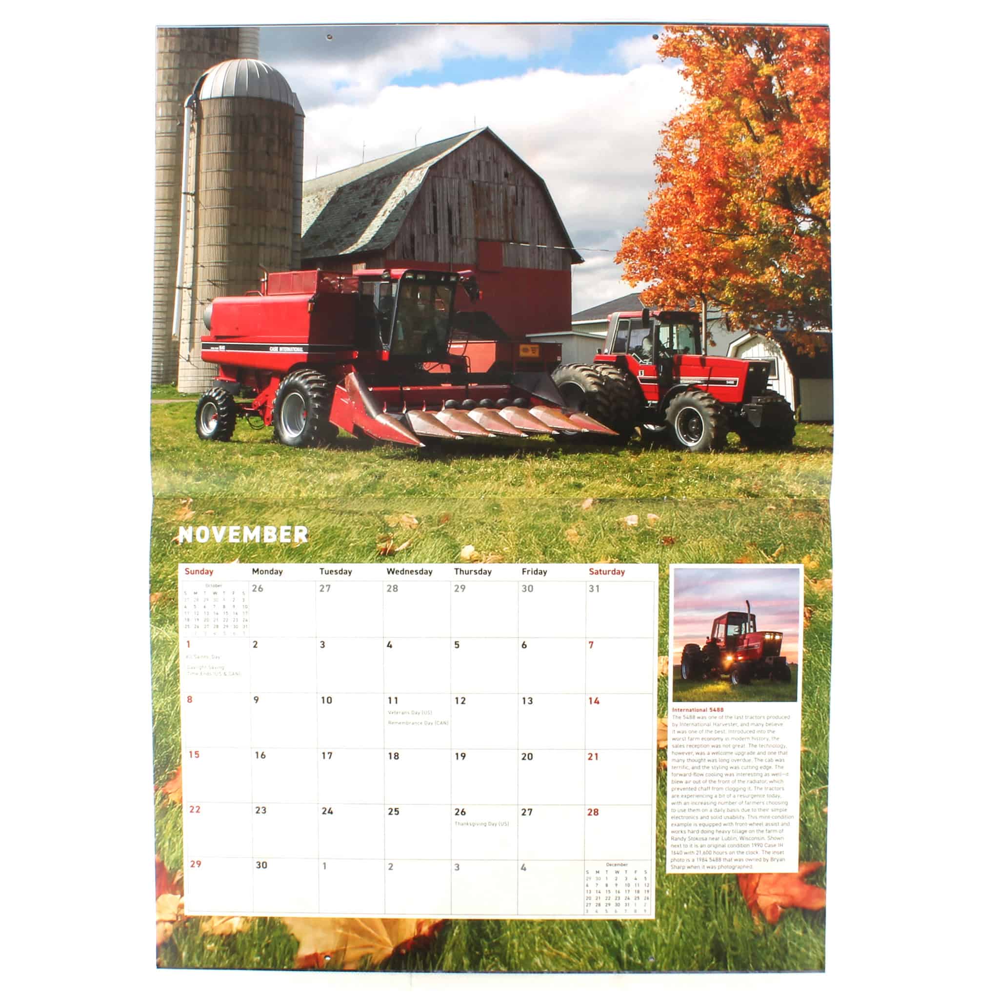 (B&D) 2026 Farmall Tractors 12 Month Calendar, 17in x 12in - Damaged Item - Image 9