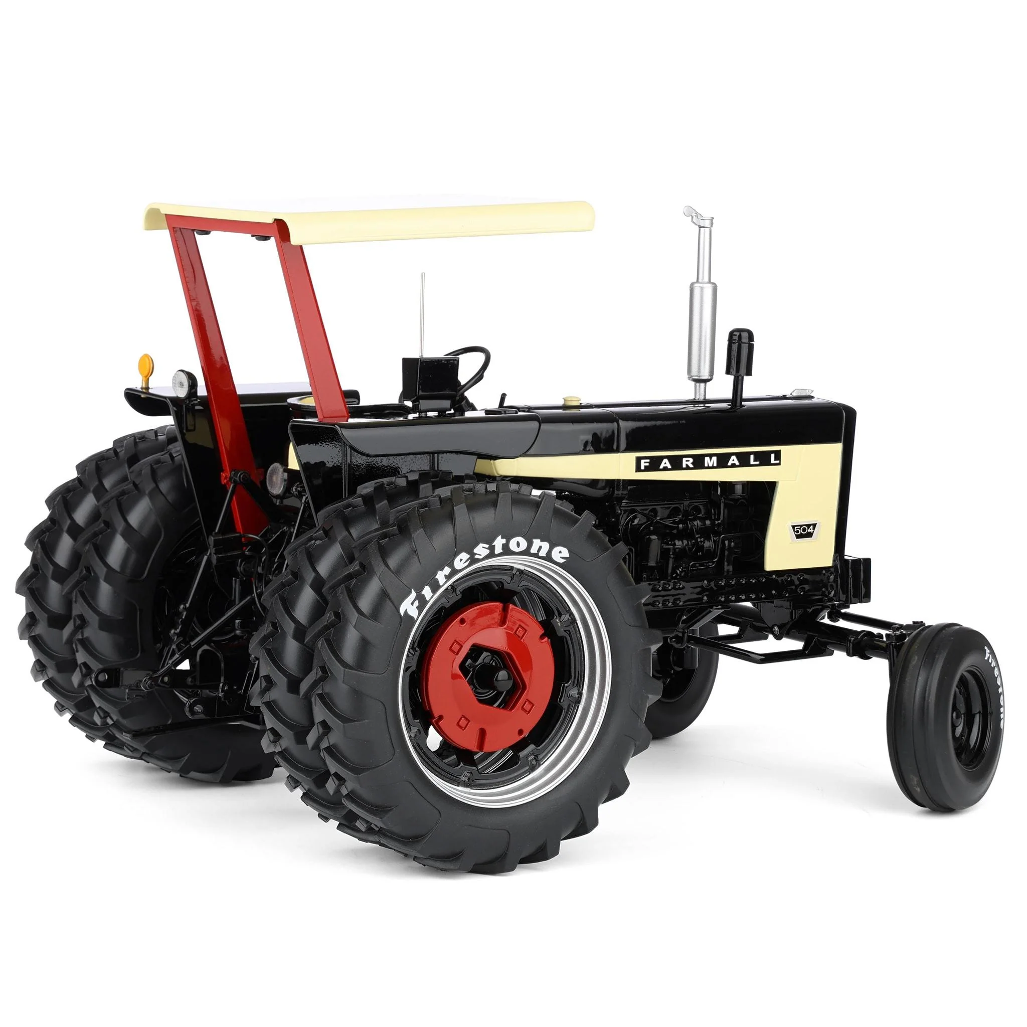 Black Chase Unit ~ 1/16 Farmall 504 Tractor with Firestone Tires & Canopy by SpecCast, 2nd in Outback Toys Exclusive 20th Century Series - Image 3