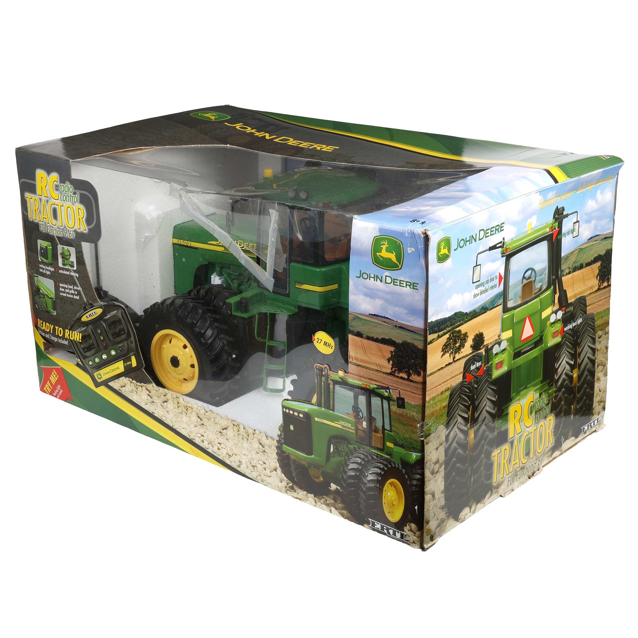 (B&D) John Deere 9620 4 Wheel Drive 24-Inch Radio Control Tractor with Duals - Damaged Box - Image 2