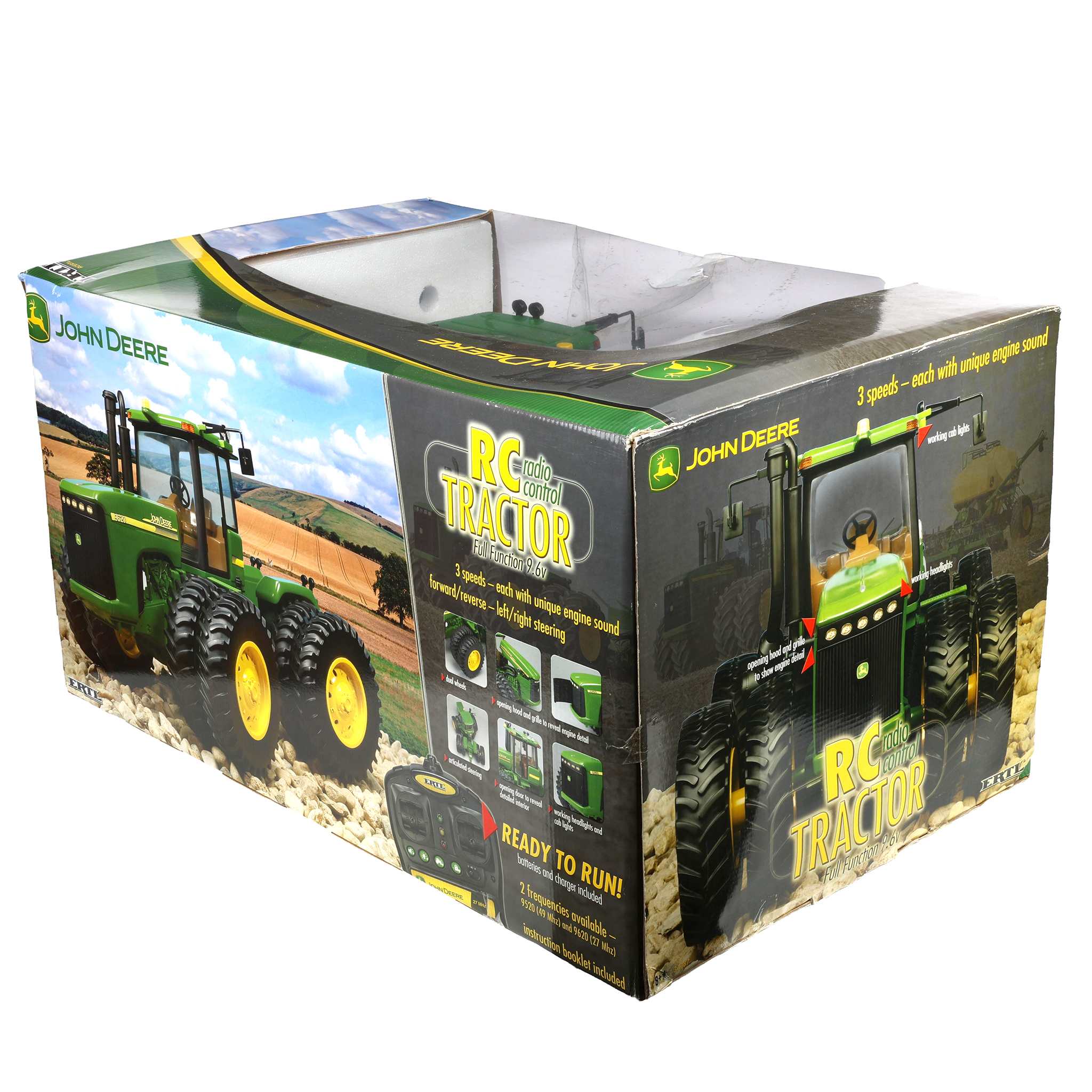 (B&D) John Deere 9620 4 Wheel Drive 24-Inch Radio Control Tractor with Duals - Damaged Box - Image 3