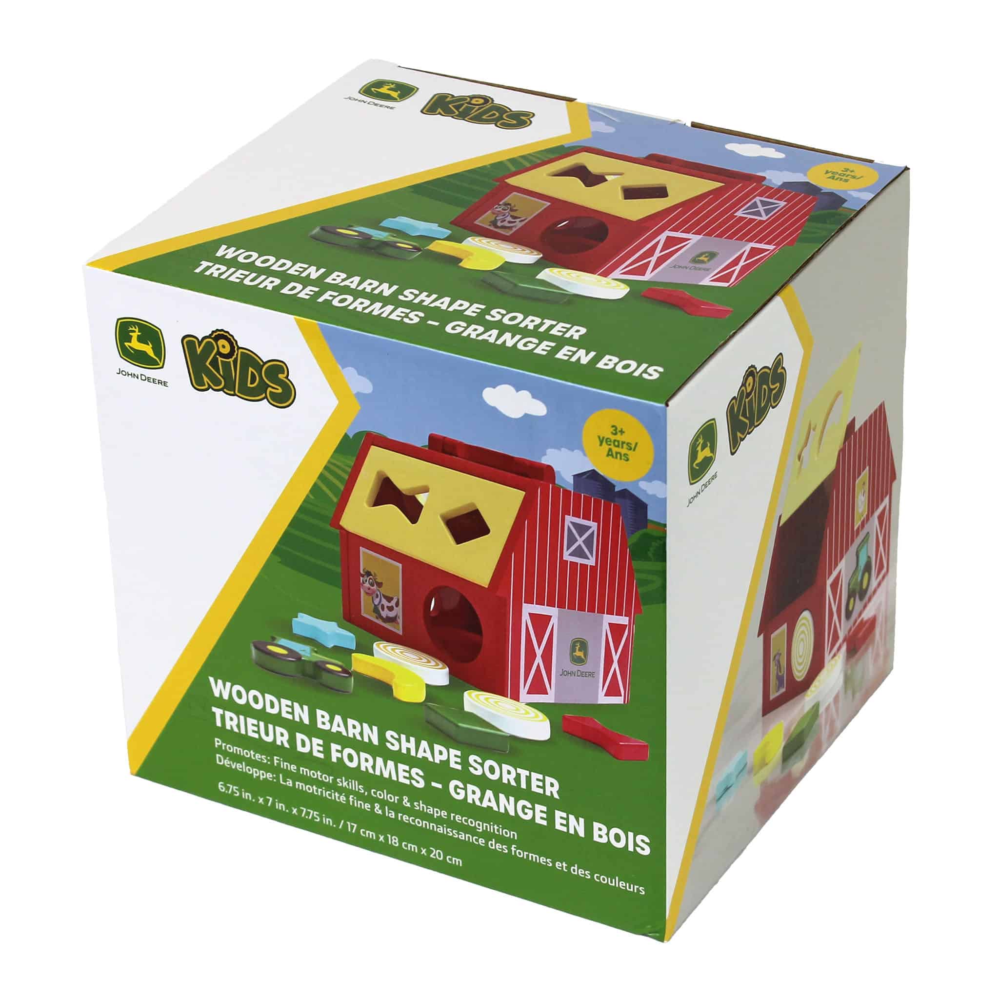John Deere Wooden Barn Shape Sorter Toy - Image 4