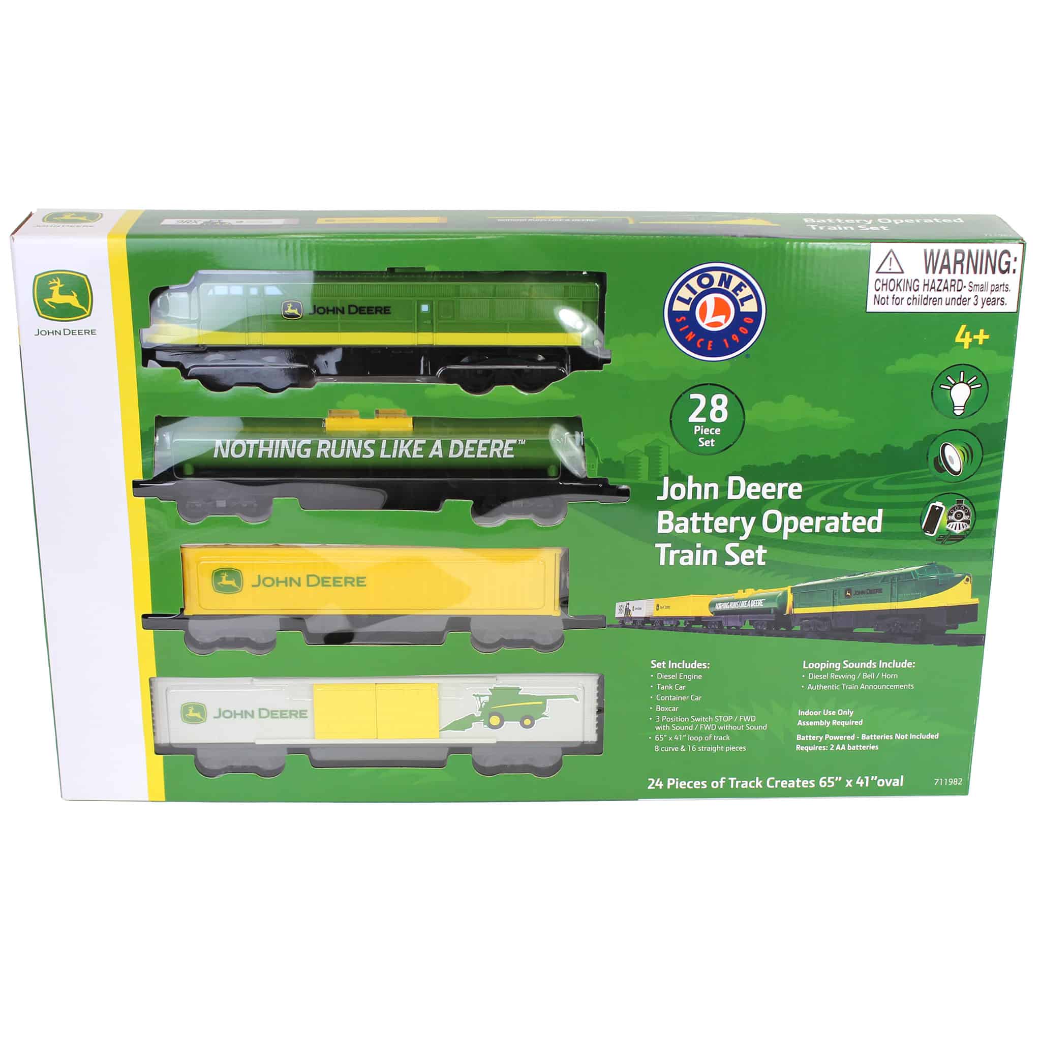 (B&D) Lionel John Deere Battery Operated Diesel Train Set - Damaged Item - Image 2