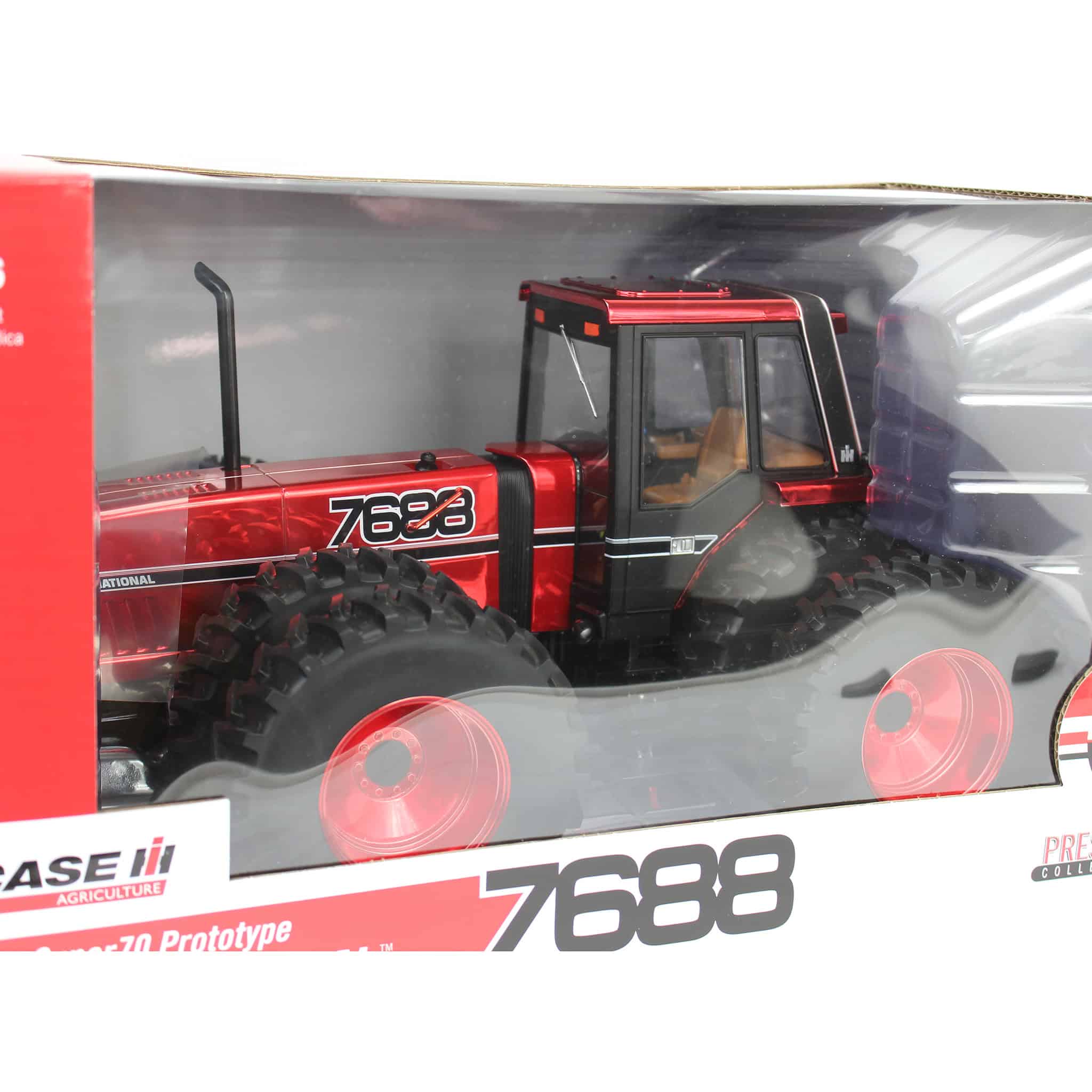 (B&D) Red Chrome ~ 1/16 International 7688 Super 70 Series 2+2 Tractor, 3rd in Outback Toys Exclusive Series - Image 2