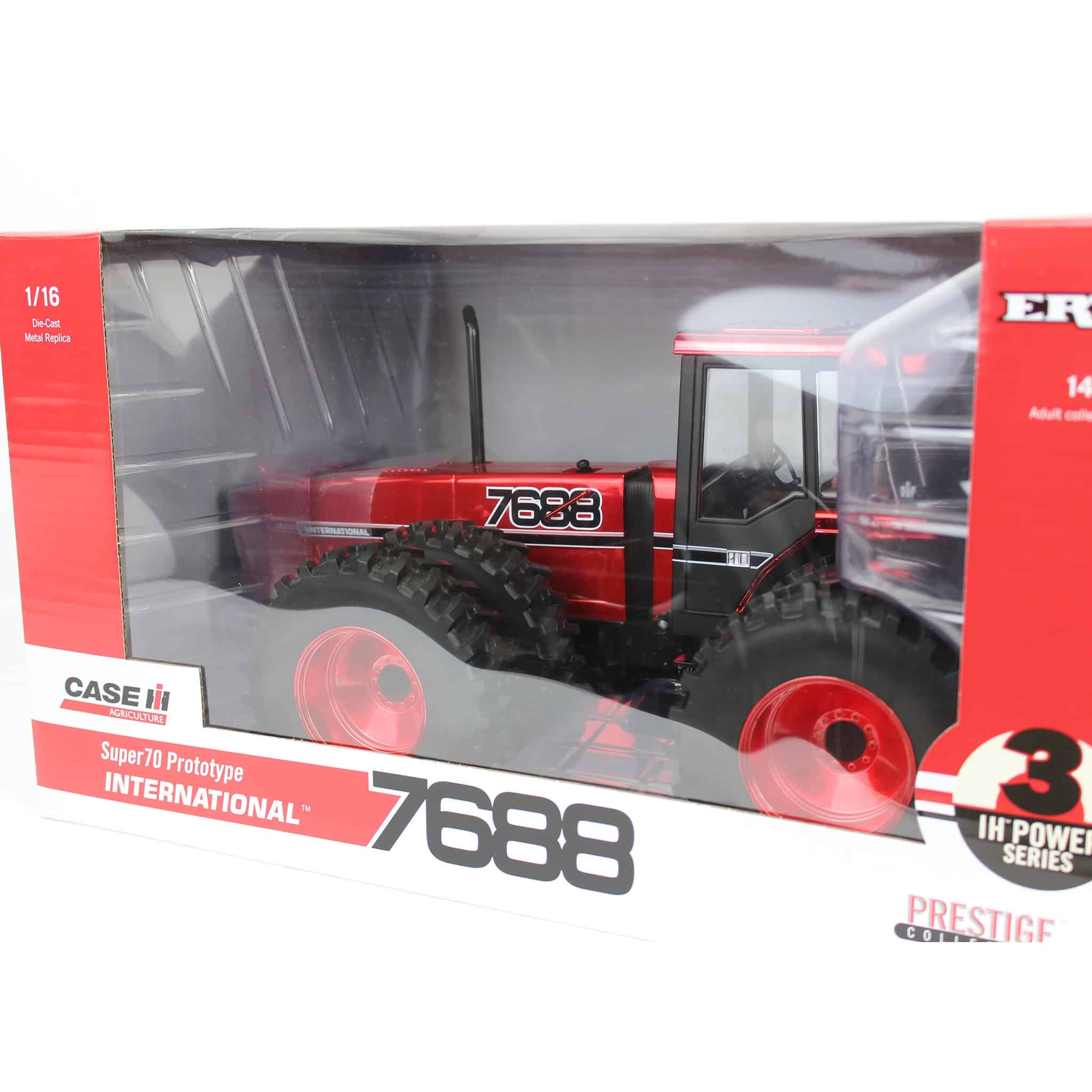 (B&D) Red Chrome ~ 1/16 International 7688 Super 70 Series 2+2 Tractor, 3rd in Outback Toys Exclusive Series - Image 3