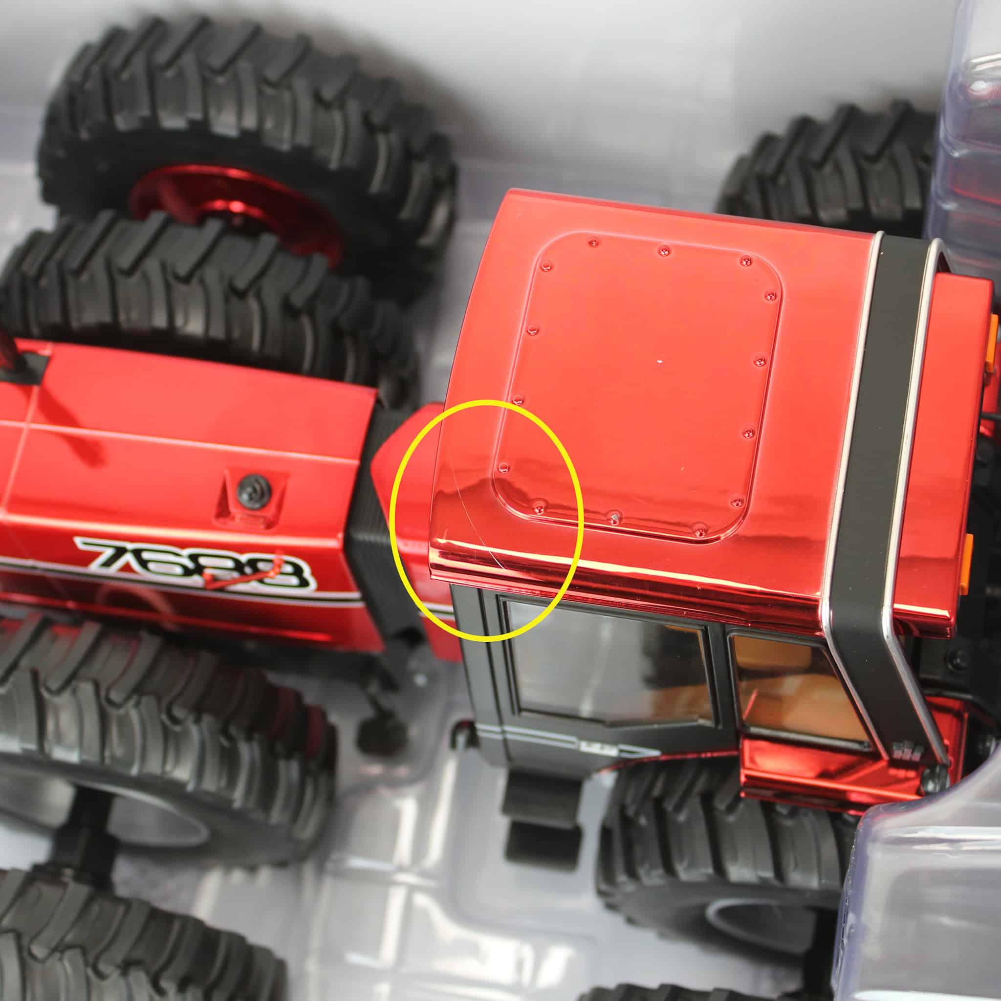 (B&D) Red Chrome ~ 1/16 International 7688 Super 70 Series 2+2 Tractor, 3rd in Outback Toys Exclusive Series - Image 4