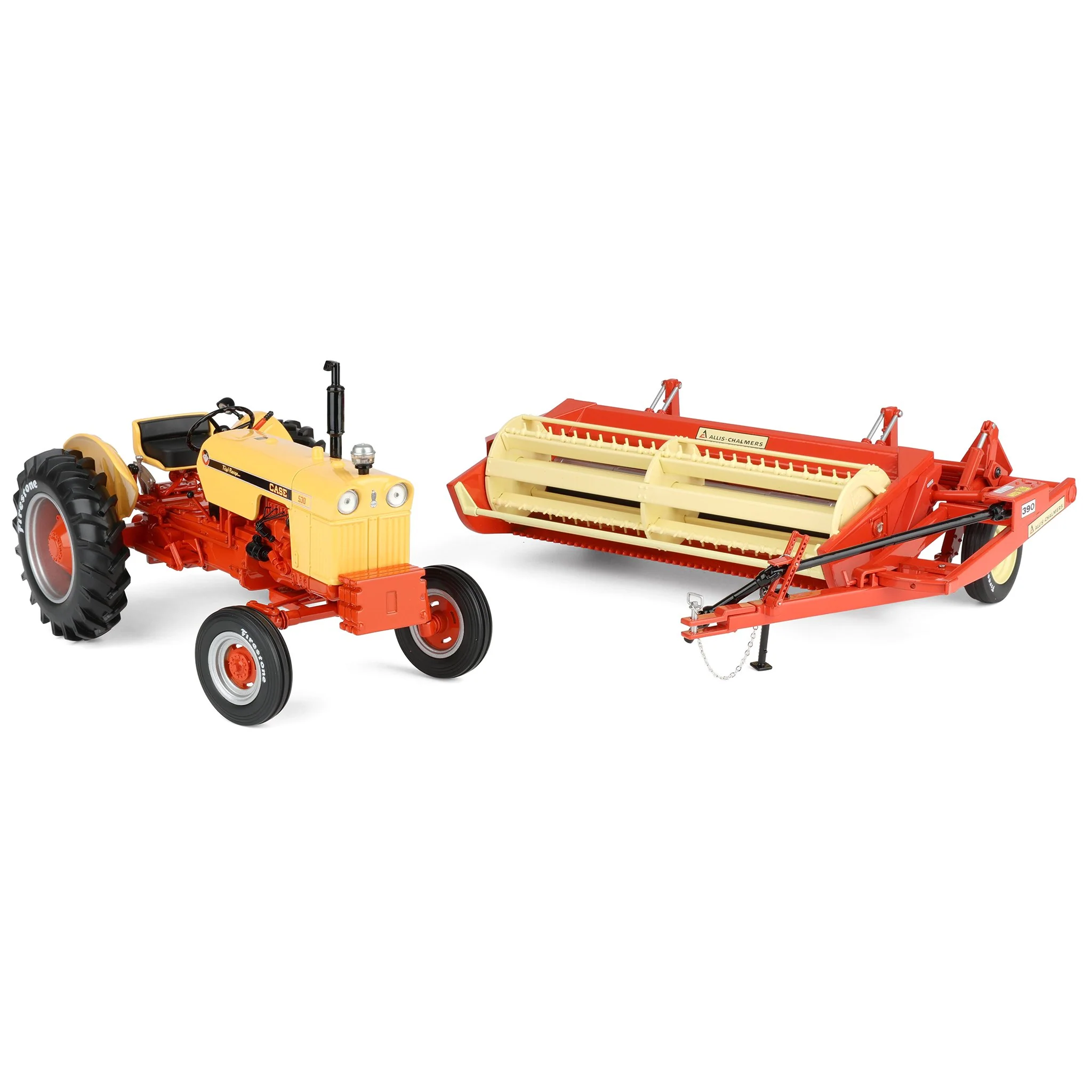 1/16 Case 530 Tractor with Wide Front & Allis Chalmers 390 Mower Conditioner by SpecCast, 2026 Firestone Series - Image 5