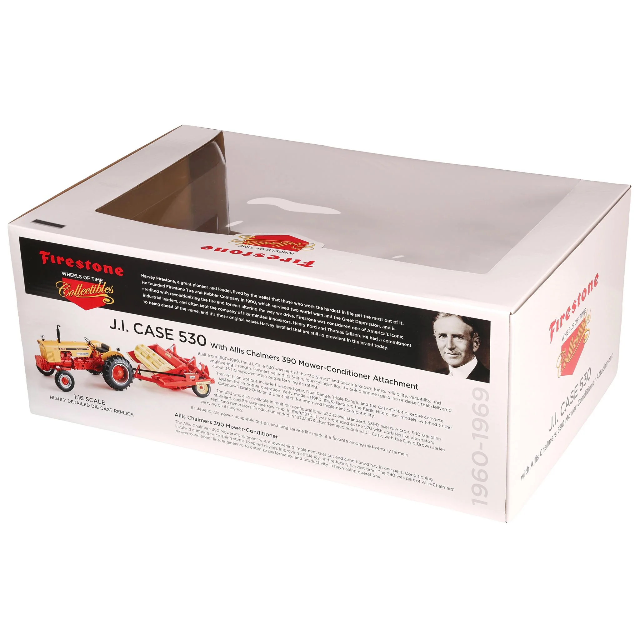 1/16 Case 530 Tractor with Wide Front & Allis Chalmers 390 Mower Conditioner by SpecCast, 2026 Firestone Series - Image 8