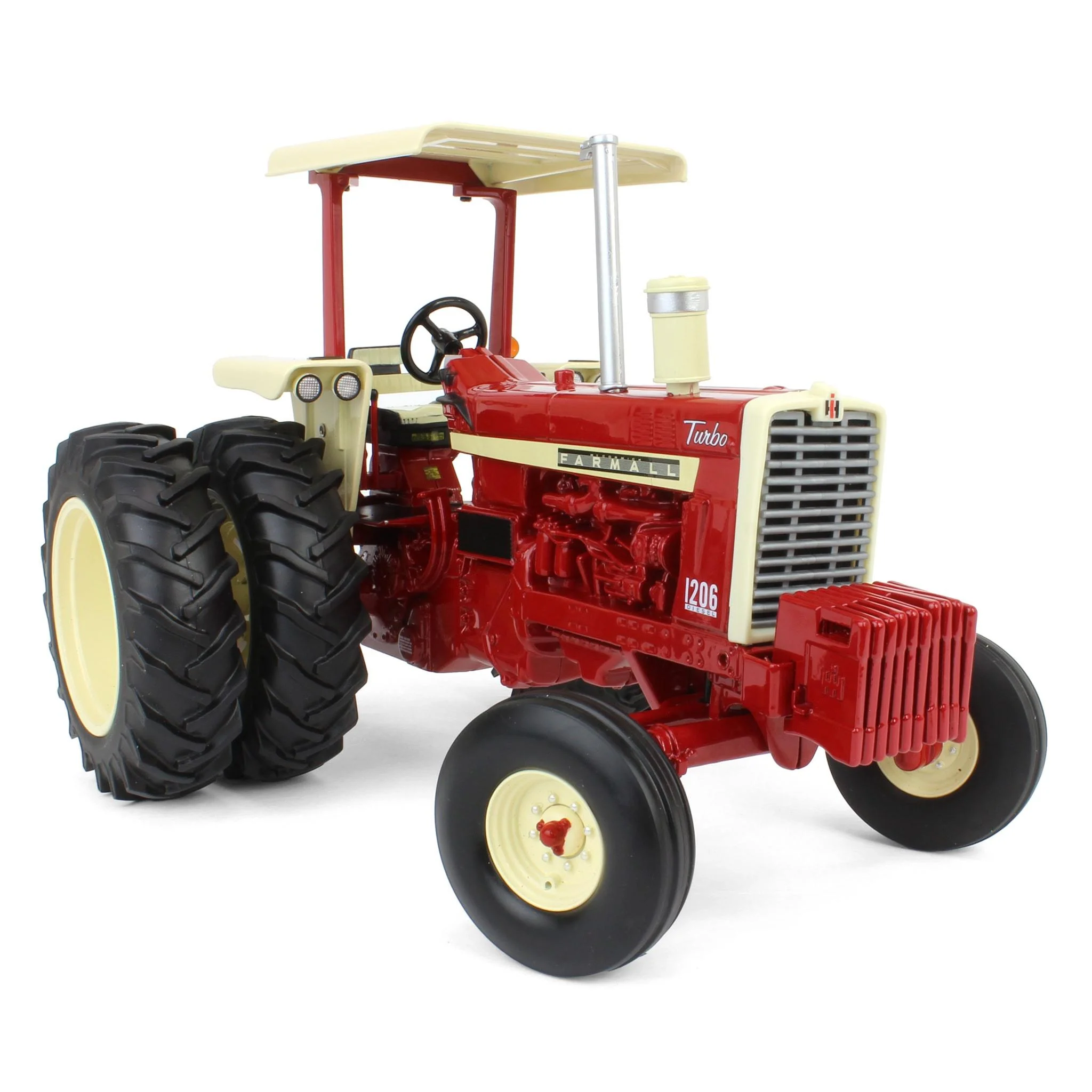 (B&D) 1/16 Farmall 1206 Tractor with Rear Duals & Canopy, 60th Anniversary Edition, ERTL Prestige Collection - Damaged Item - Image 2