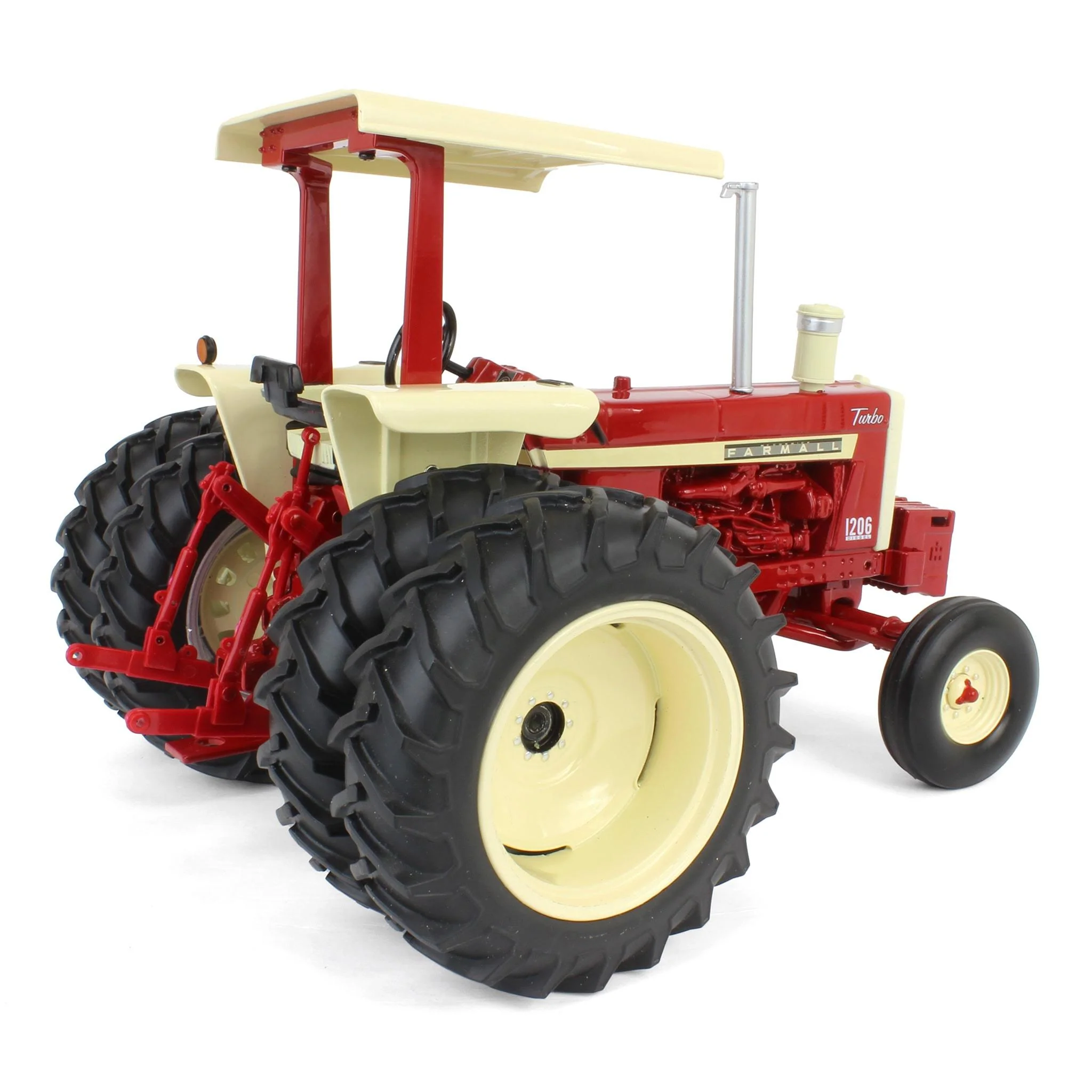 (B&D) 1/16 Farmall 1206 Tractor with Rear Duals & Canopy, 60th Anniversary Edition, ERTL Prestige Collection - Damaged Item - Image 3