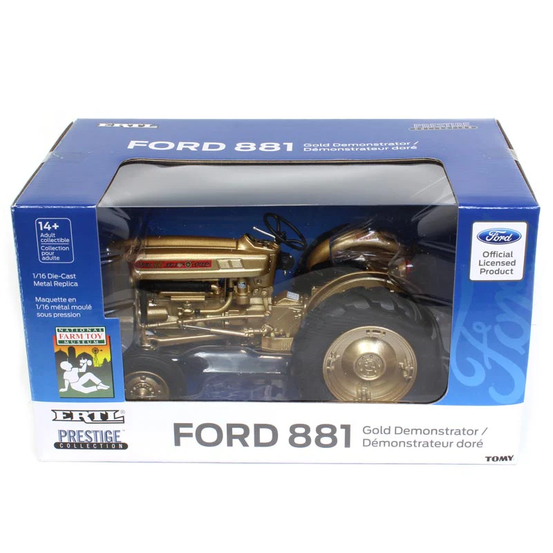 (B&D) 1/16 Ford 881 Gold Demonstrator Tractor, National Farm Toy Museum 25th Anniversary - Damaged Item - Image 7