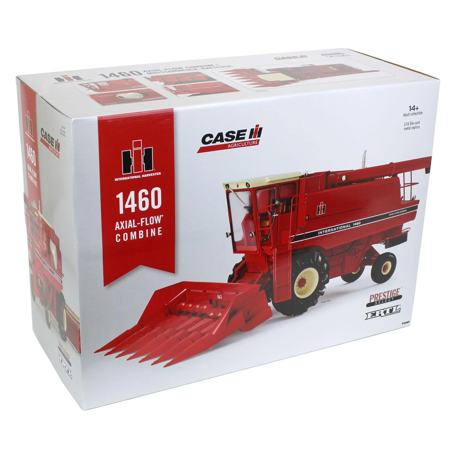 (B&D) 1/16 International Harvester 1460 Combine, ERTL Case IH Prestige Select #1 - Damaged Item - Image 14
