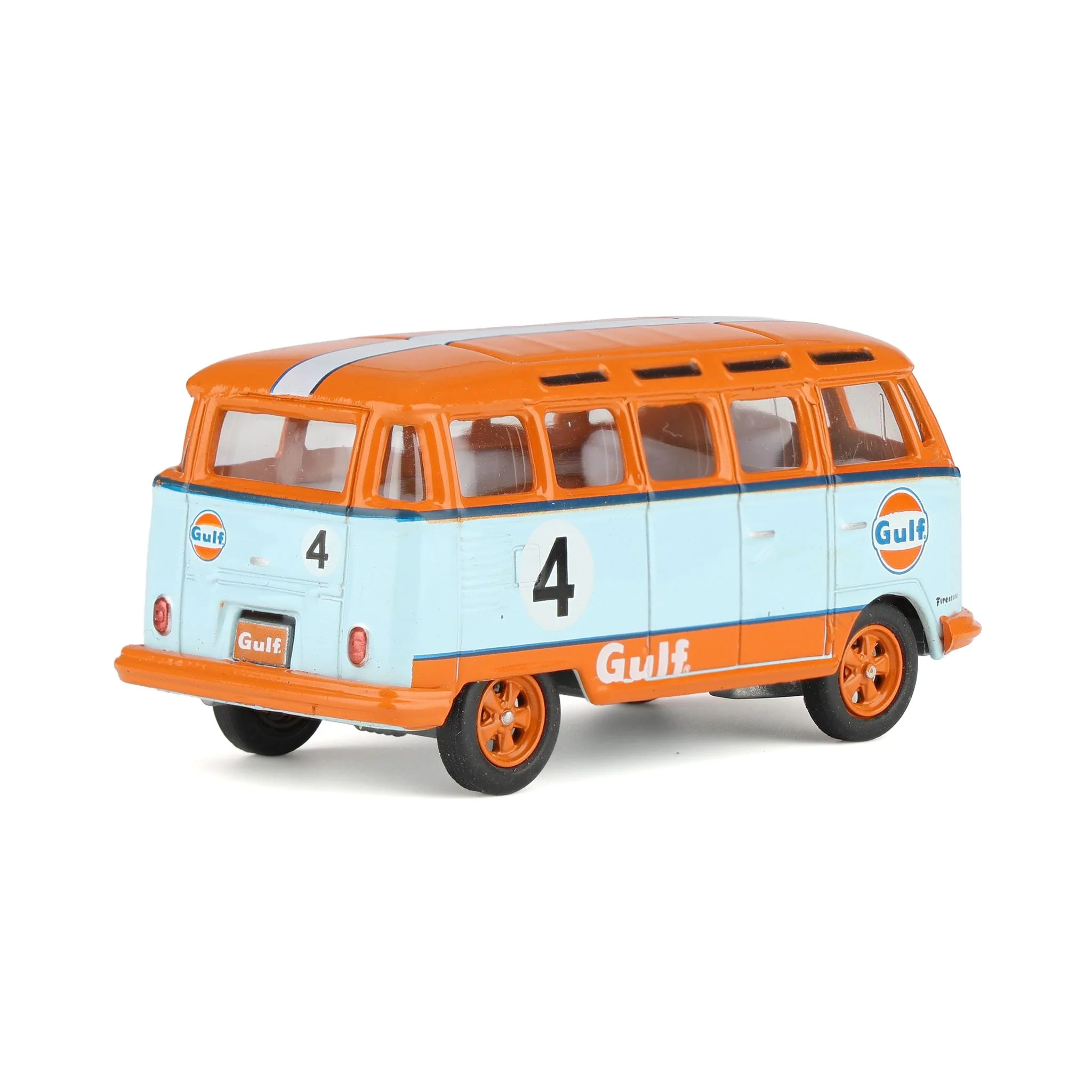 (B&D)1/64 1964 Volkswagen Samba Bus, Gulf Oil Racing #4, Club Vee-Dub Series 16-Damaged Box - Image 3