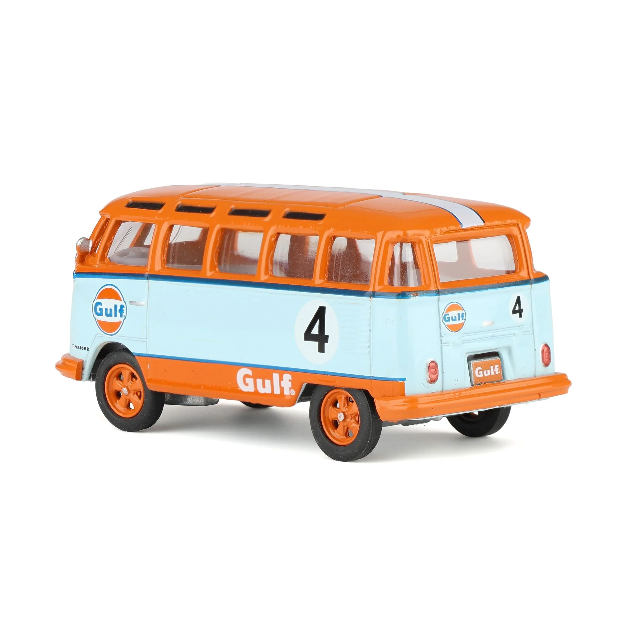 (B&D)1/64 1964 Volkswagen Samba Bus, Gulf Oil Racing #4, Club Vee-Dub Series 16-Damaged Box - Image 4
