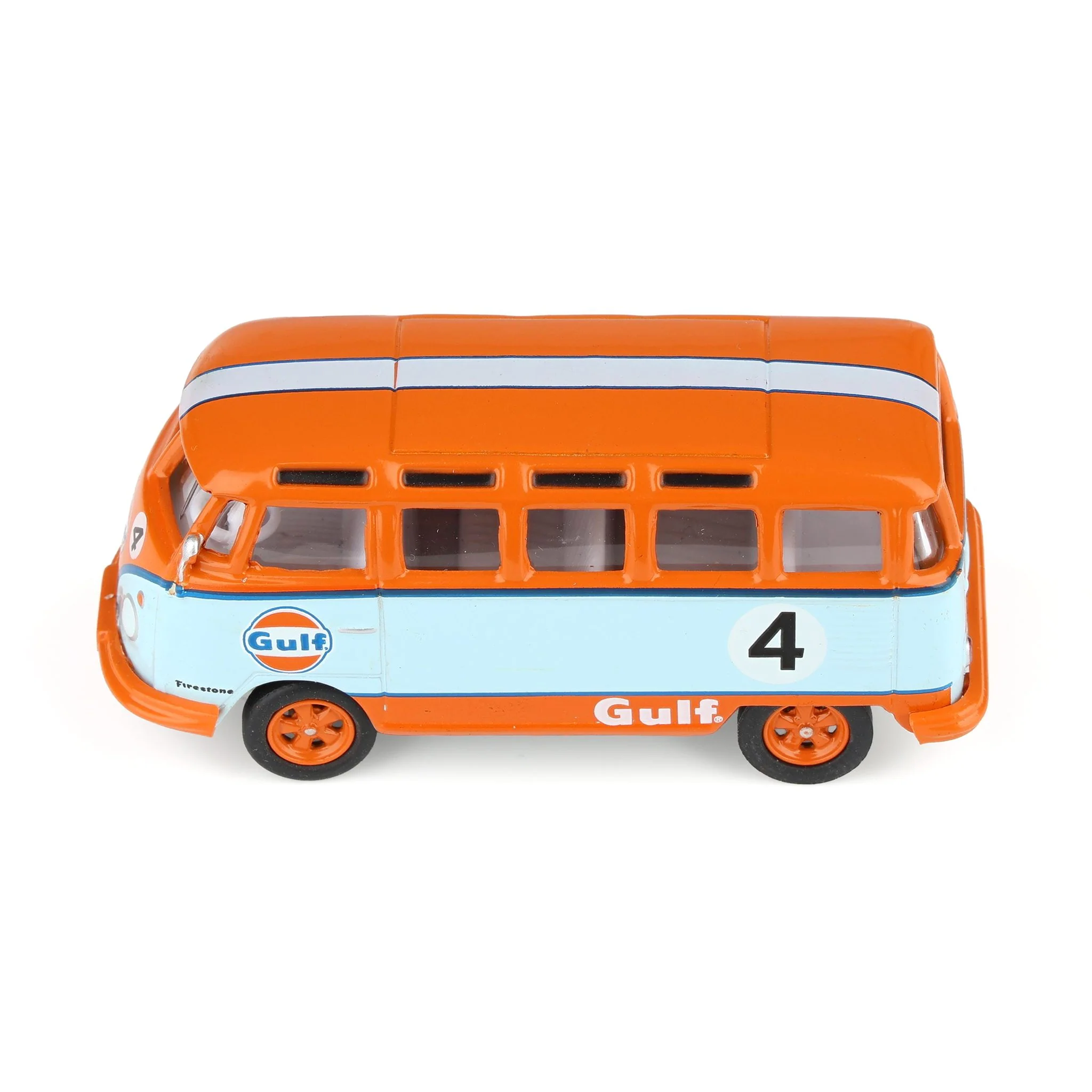 (B&D)1/64 1964 Volkswagen Samba Bus, Gulf Oil Racing #4, Club Vee-Dub Series 16-Damaged Box - Image 5