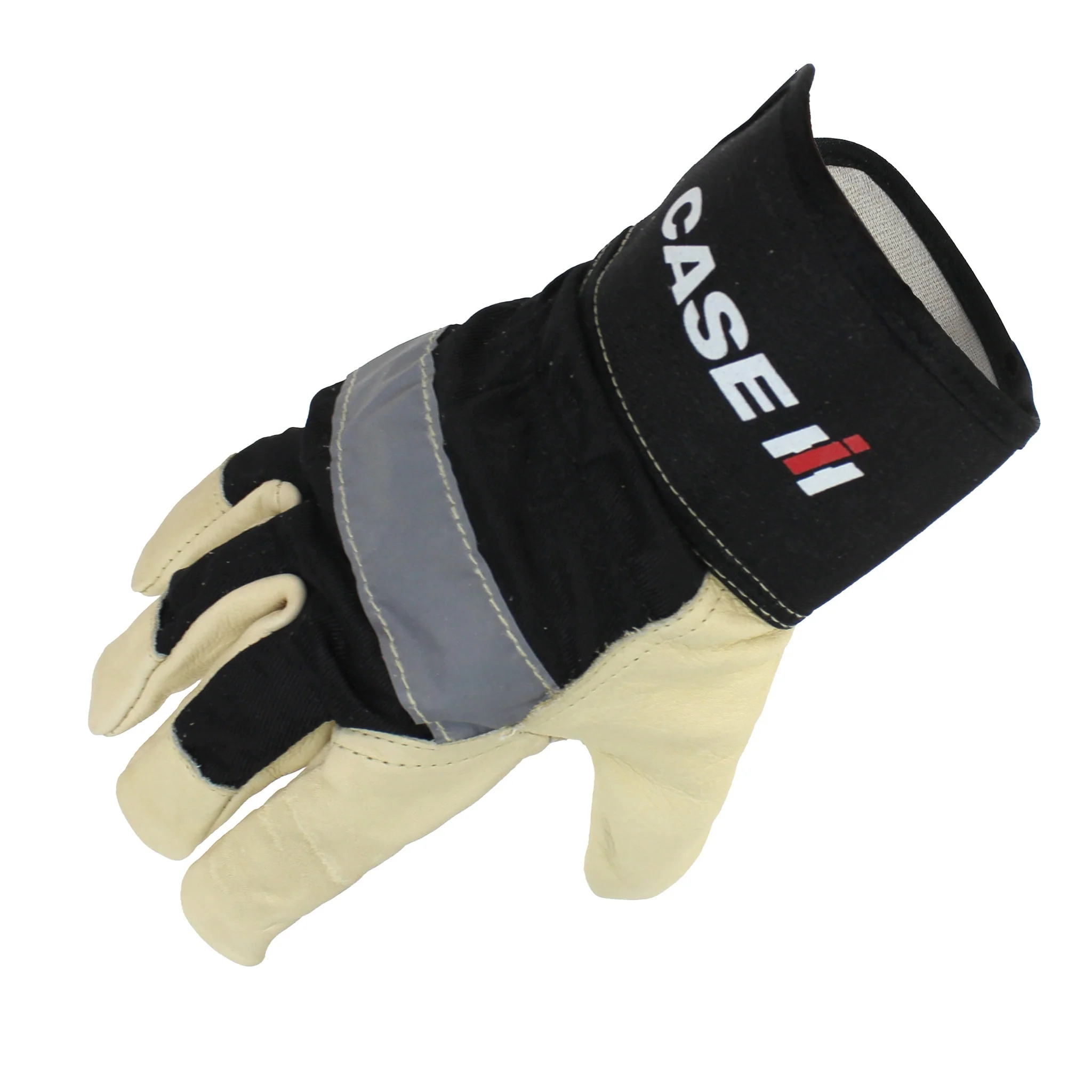 Black & Beige Case IH Work Gloves - Image 2