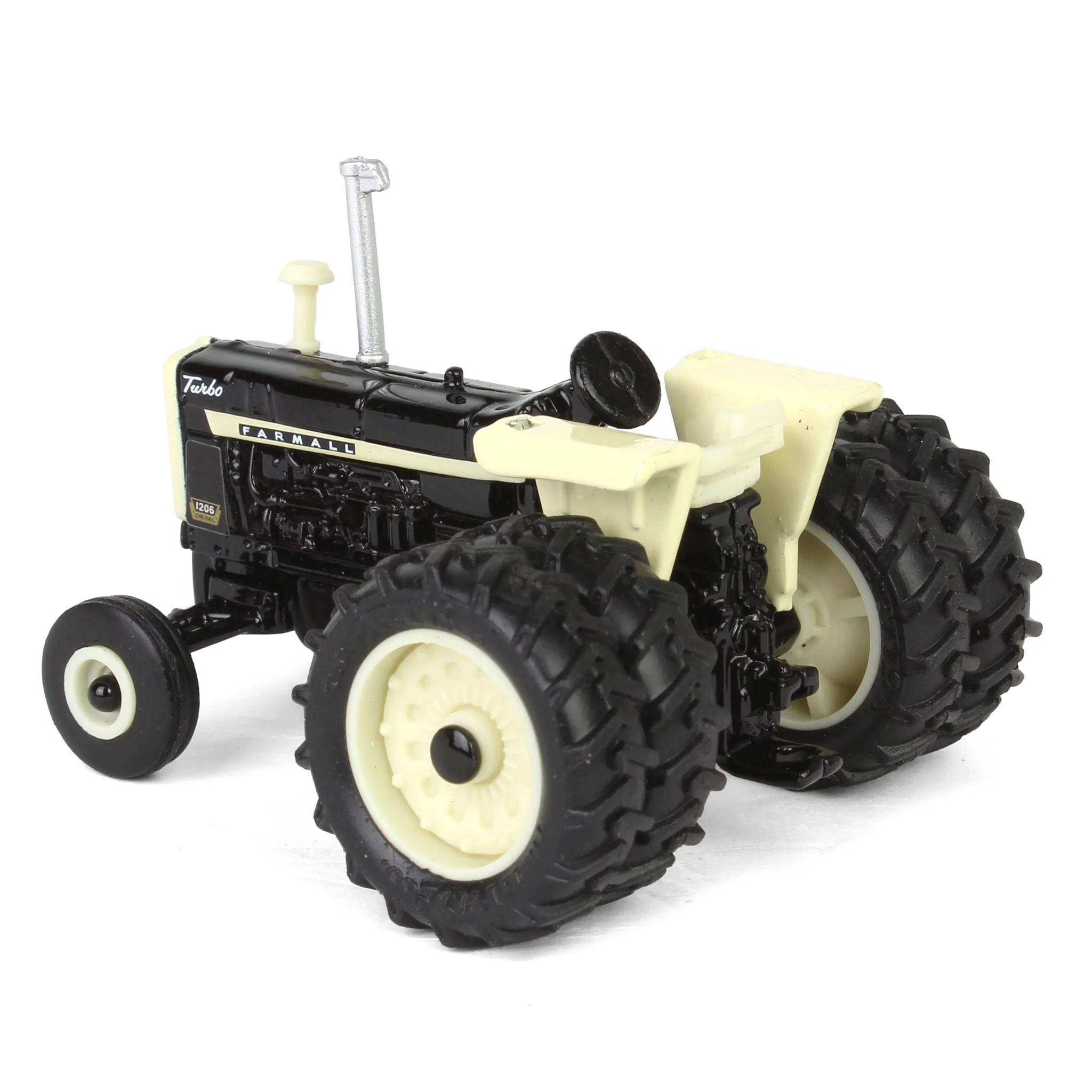 Black Chase Unit ~ 1/64 IH Farmall 1206 Turbo Tractor with Rear Duals, ERTL Prestige Collection - Image 4