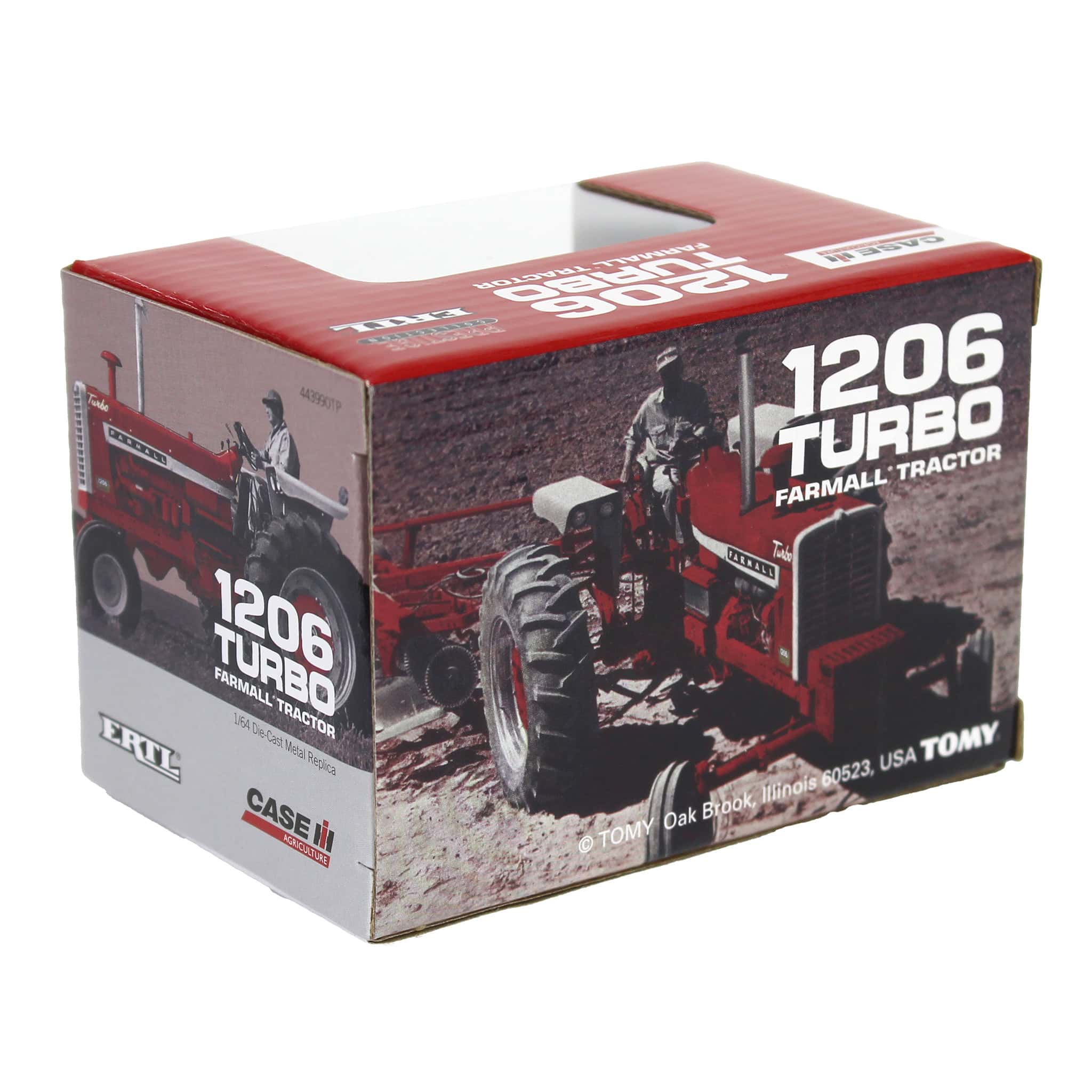 Black Chase Unit ~ 1/64 IH Farmall 1206 Turbo Tractor with Rear Duals, ERTL Prestige Collection - Image 6