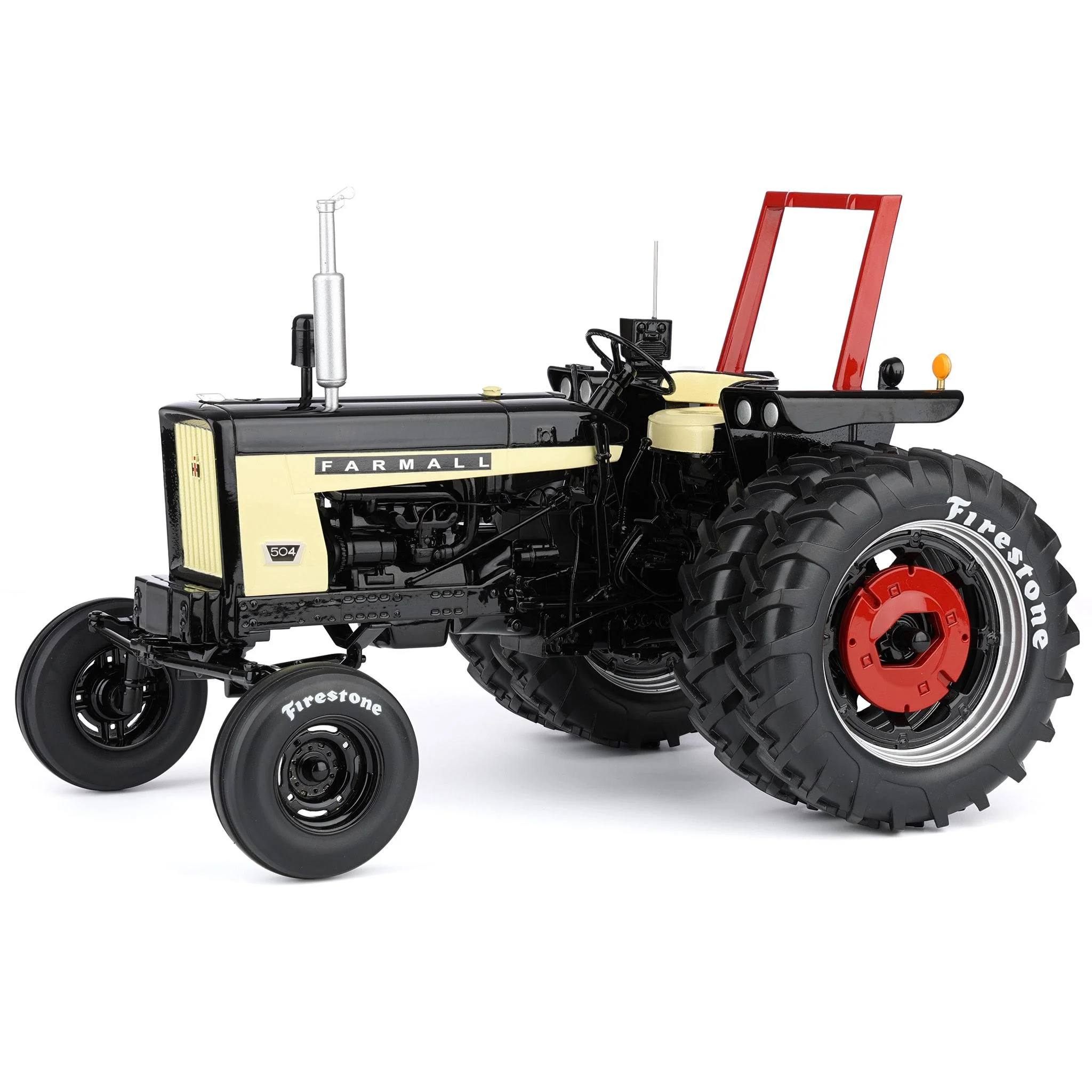 Black Chase Unit ~ 1/16 Farmall 504 Tractor with Firestone Tires & ROPS by SpecCast, 2nd in Outback Toys Exclusive 20th Century Series