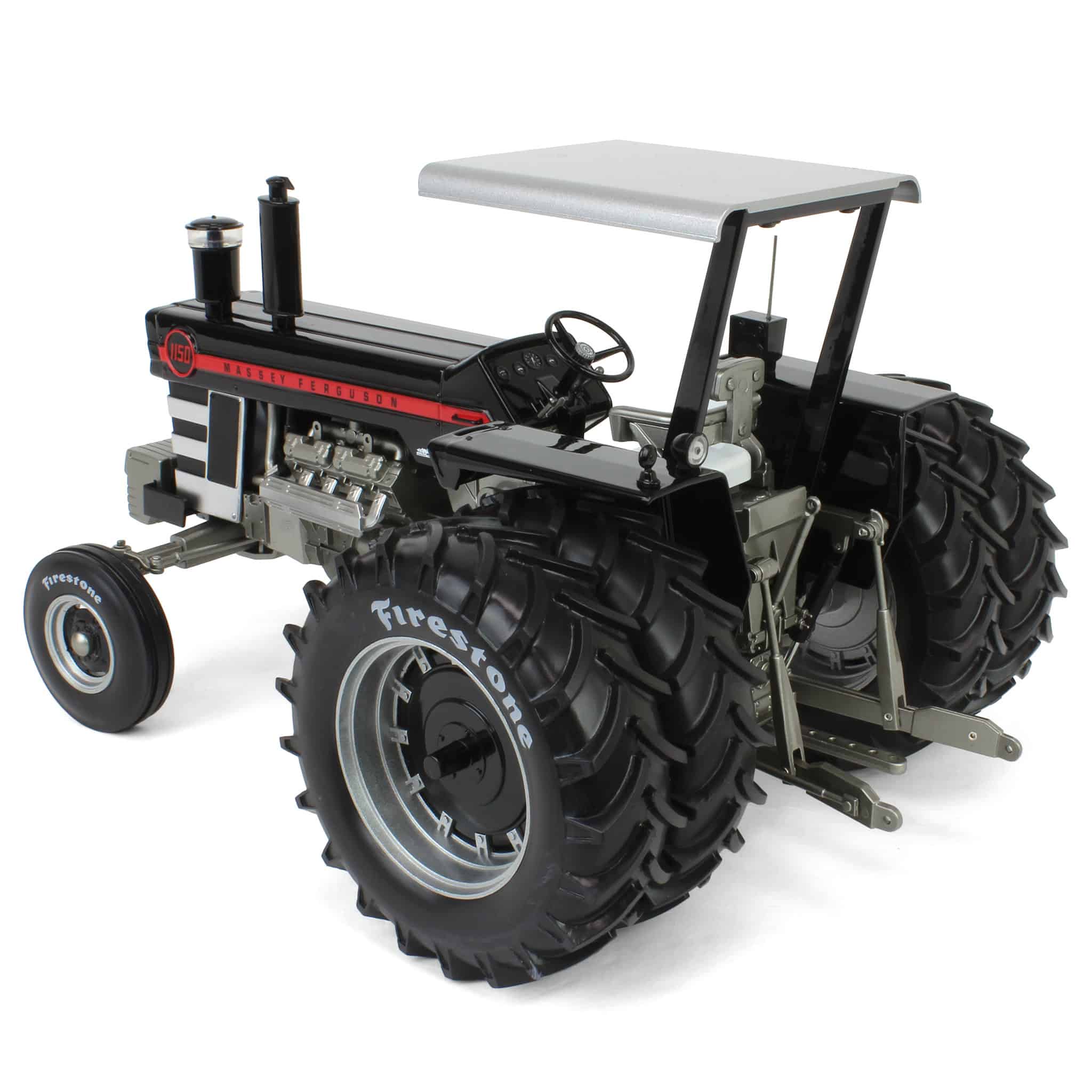 Black Chase Unit ~ 1/16 Massey Ferguson 1150 Tractor with Canopy, Rear Duals & Firestone Tires by SpecCast - Image 4