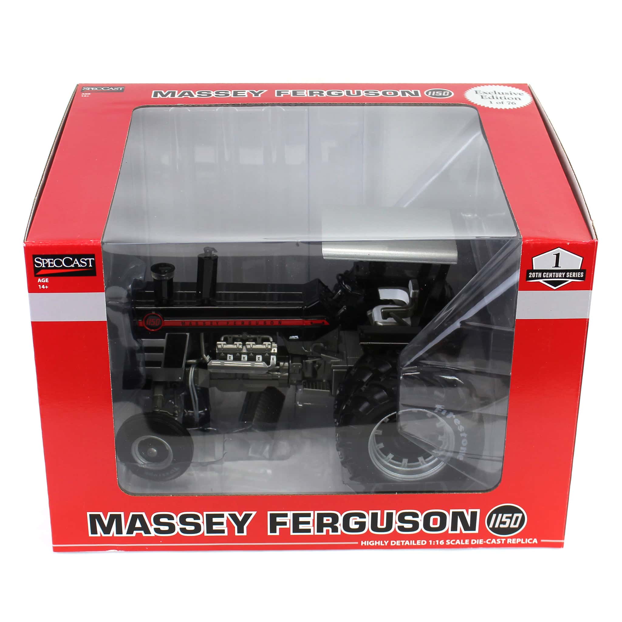 Black Chase Unit ~ 1/16 Massey Ferguson 1150 Tractor with Canopy, Rear Duals & Firestone Tires by SpecCast - Image 5