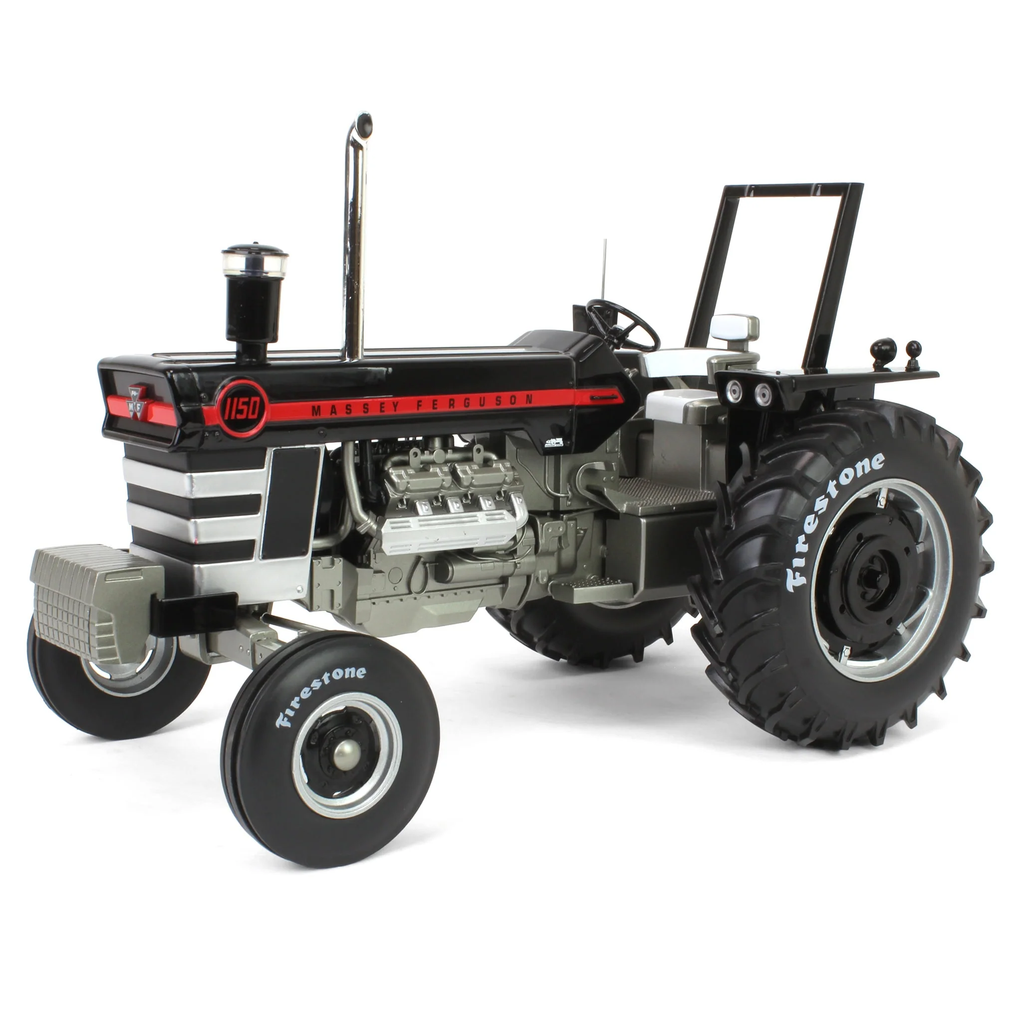 Black Chase Unit ~ 1/16 Massey Ferguson 1150 Tractor with ROPS & Firestone Tires by SpecCast