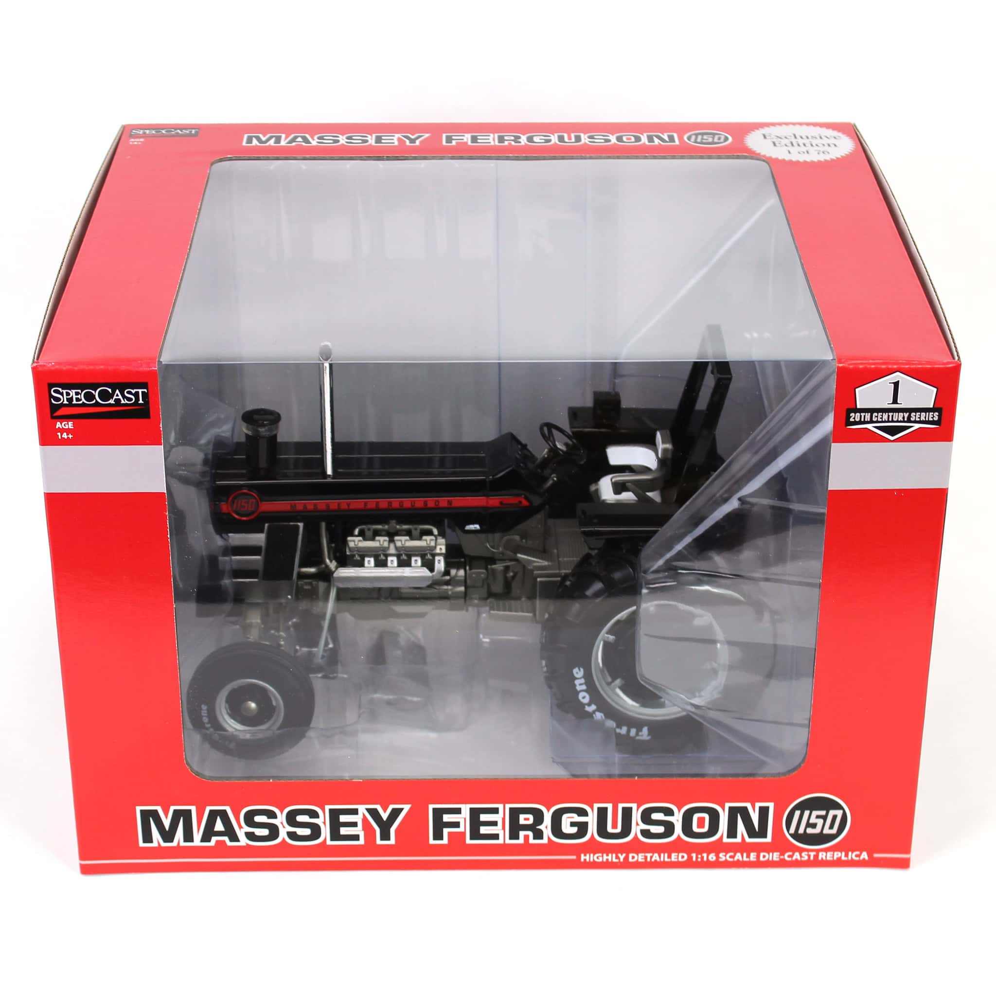 Black Chase Unit ~ 1/16 Massey Ferguson 1150 Tractor with ROPS & Firestone Tires by SpecCast - Image 5
