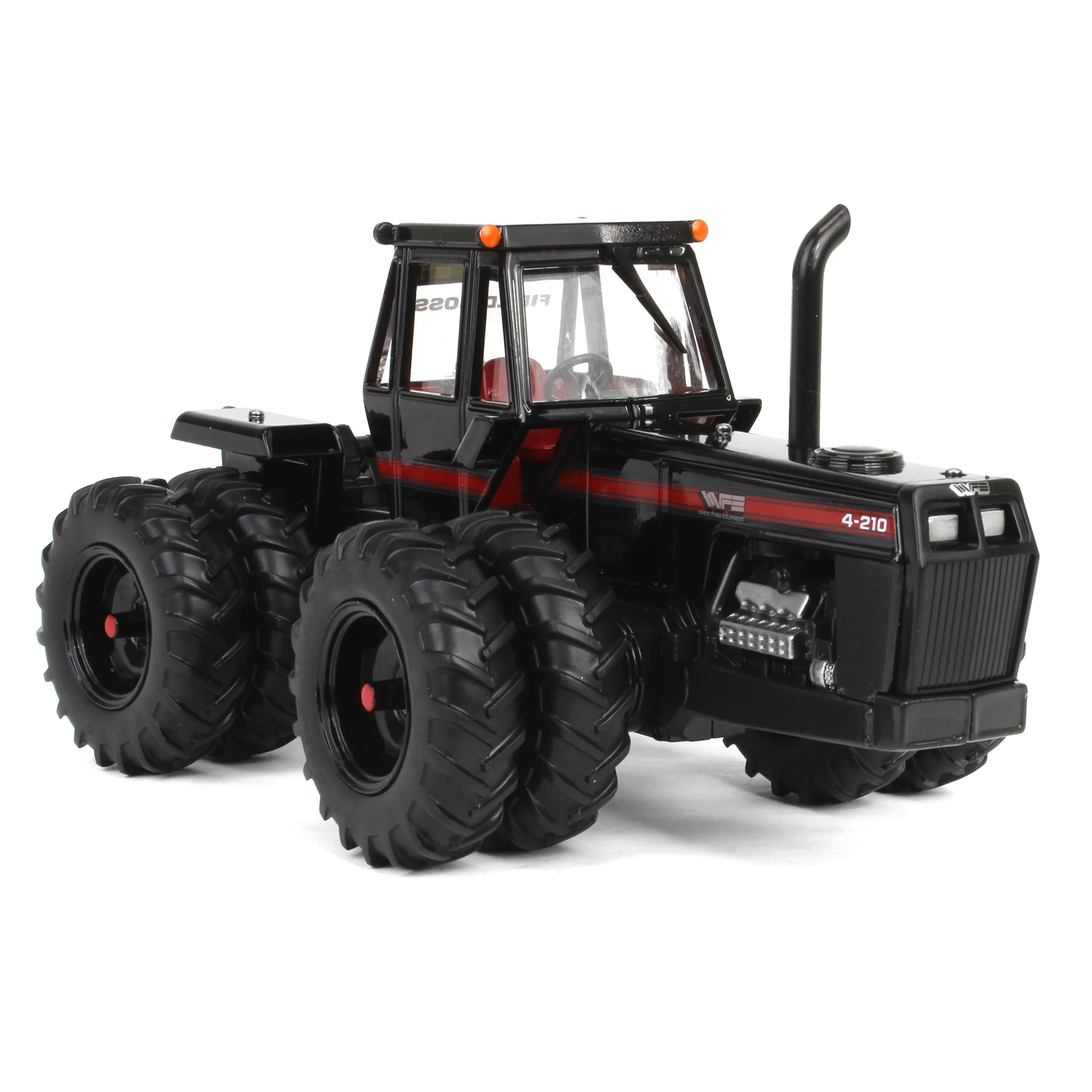 Black Chase Unit ~ 1/32 White 4-210 4WD Tractor with Duals by ERTL, 2024 National Farm Toy Museum Select Series - Image 2