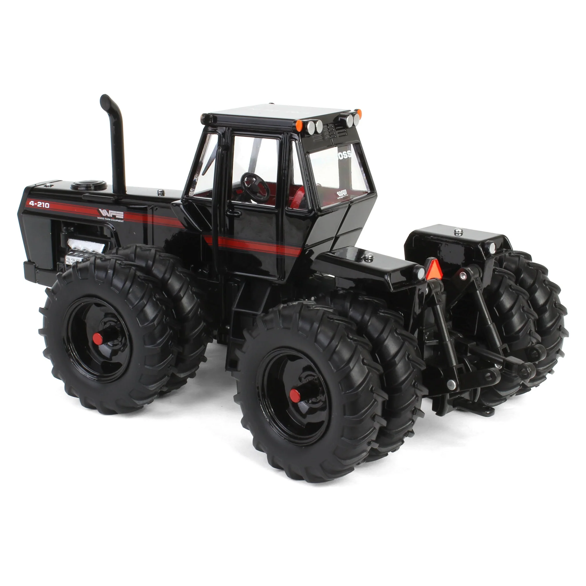 Black Chase Unit ~ 1/32 White 4-210 4WD Tractor with Duals by ERTL, 2024 National Farm Toy Museum Select Series - Image 4